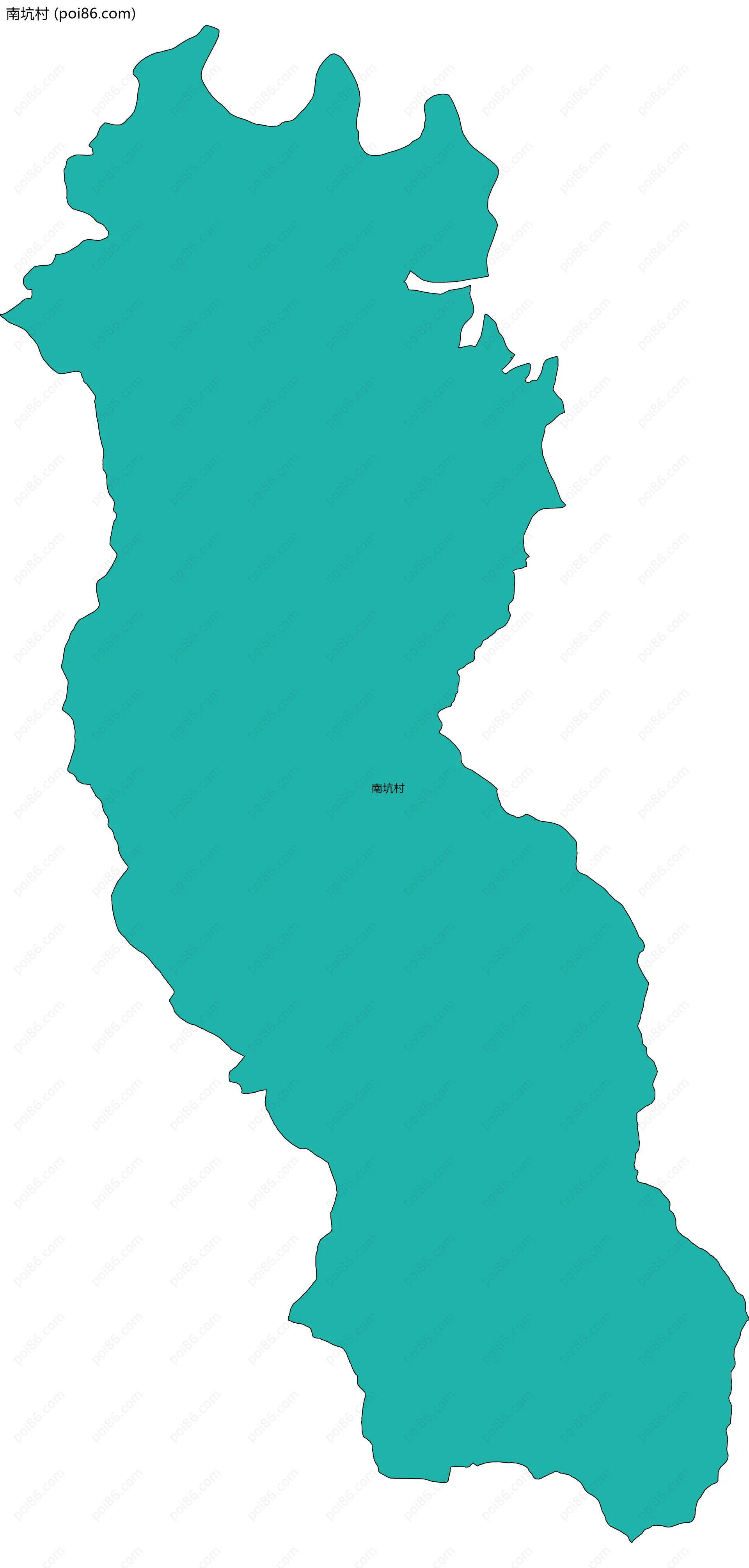 南坑村边界地图