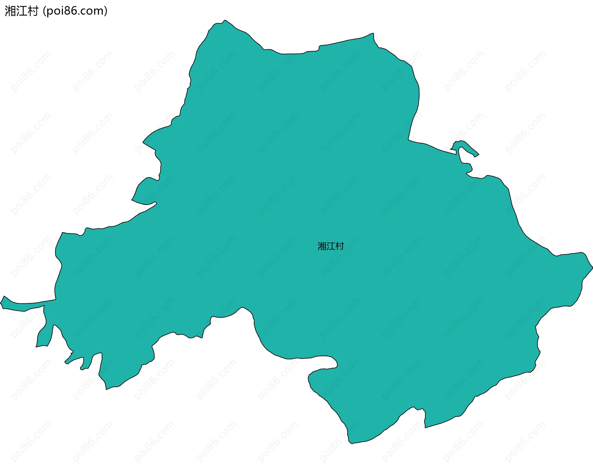 湘江村边界地图