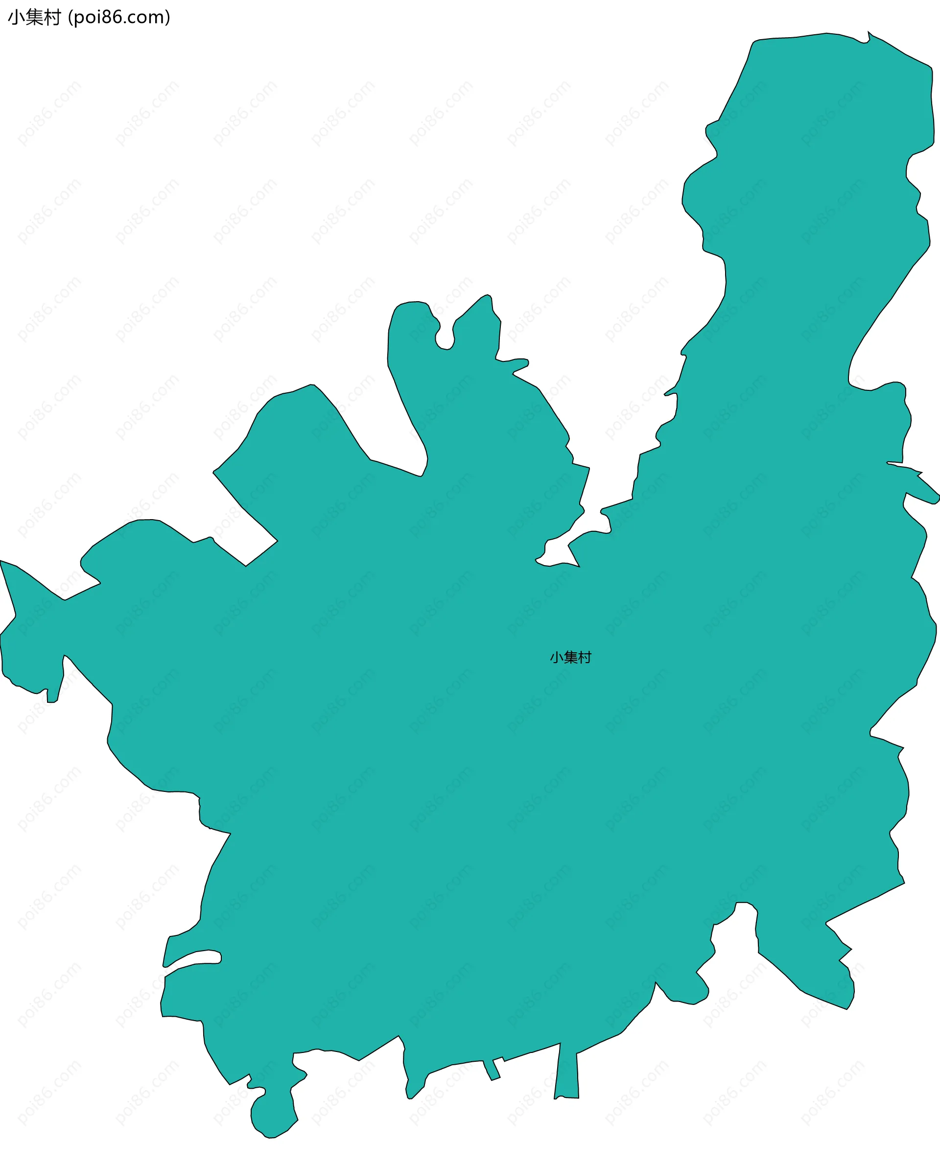 小集村边界地图