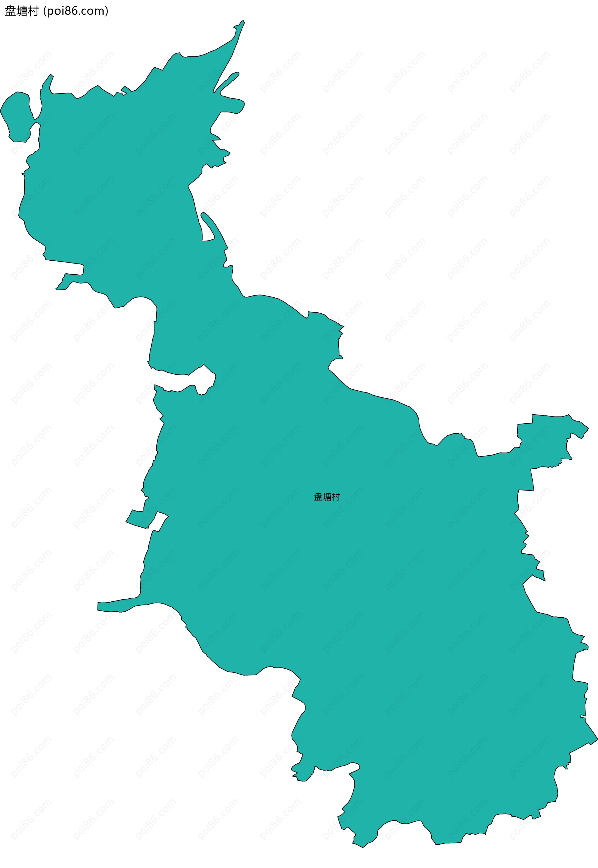 盘塘村边界地图