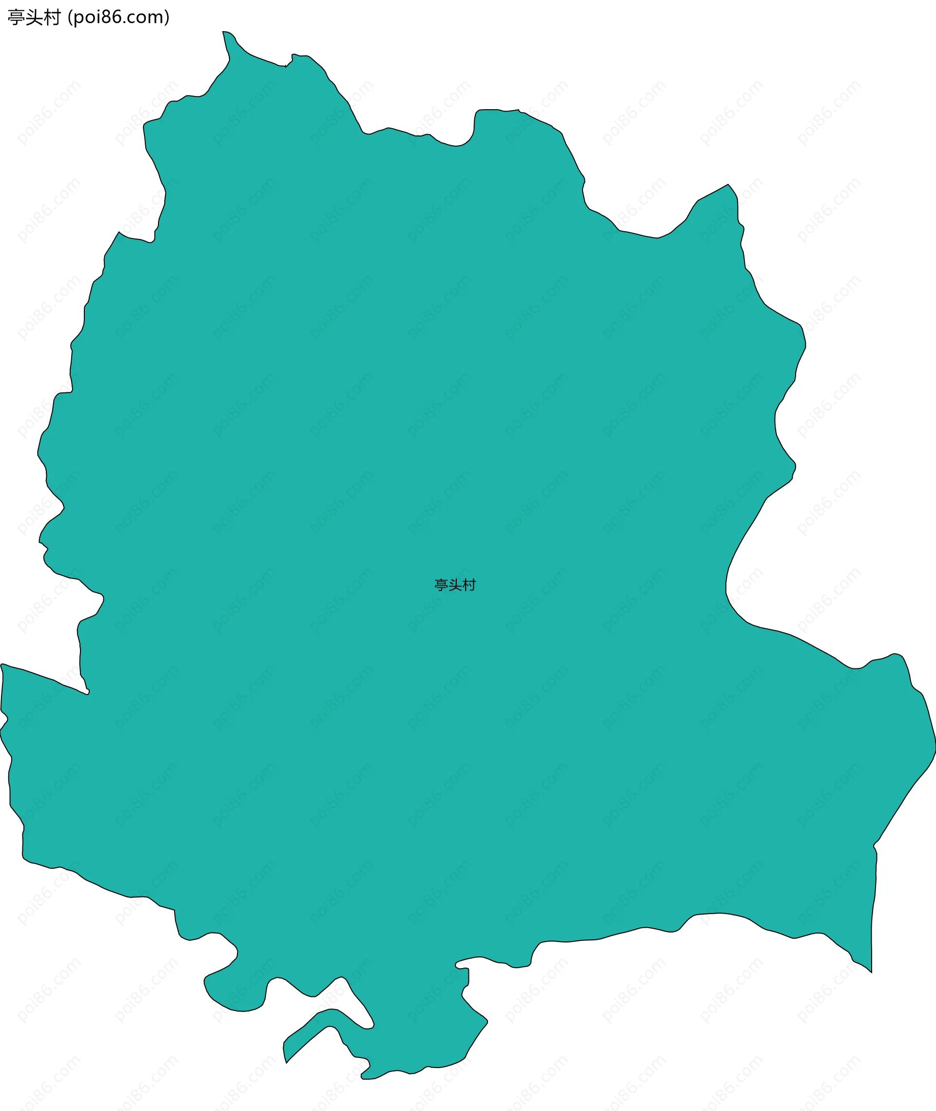 亭头村边界地图