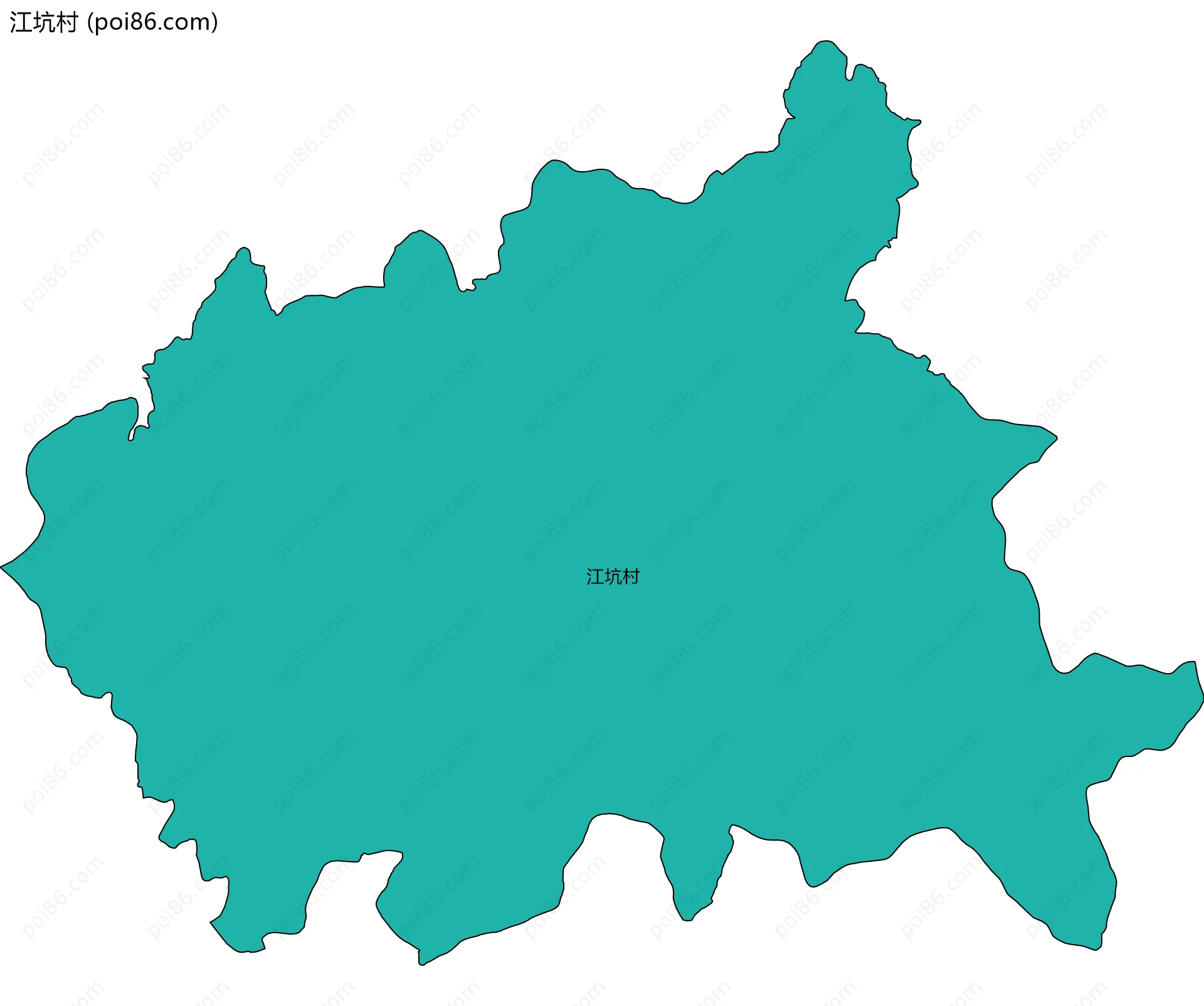 江坑村边界地图