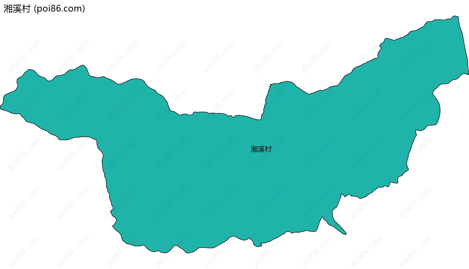 湘溪村边界地图