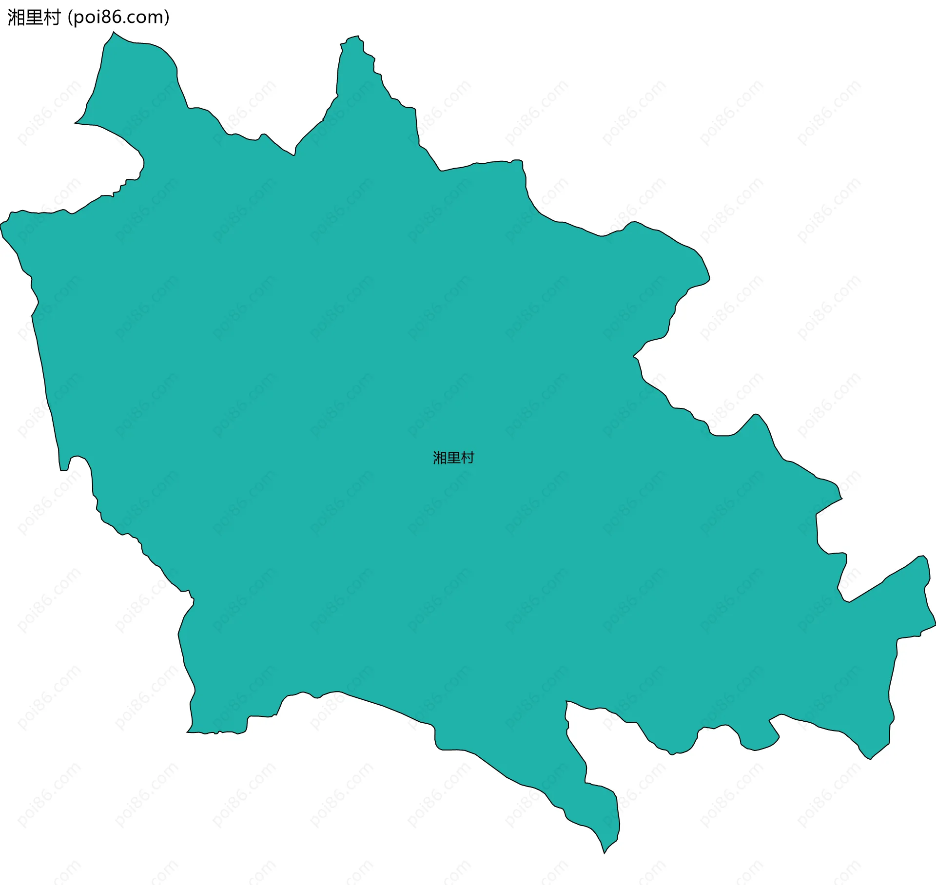 湘里村边界地图