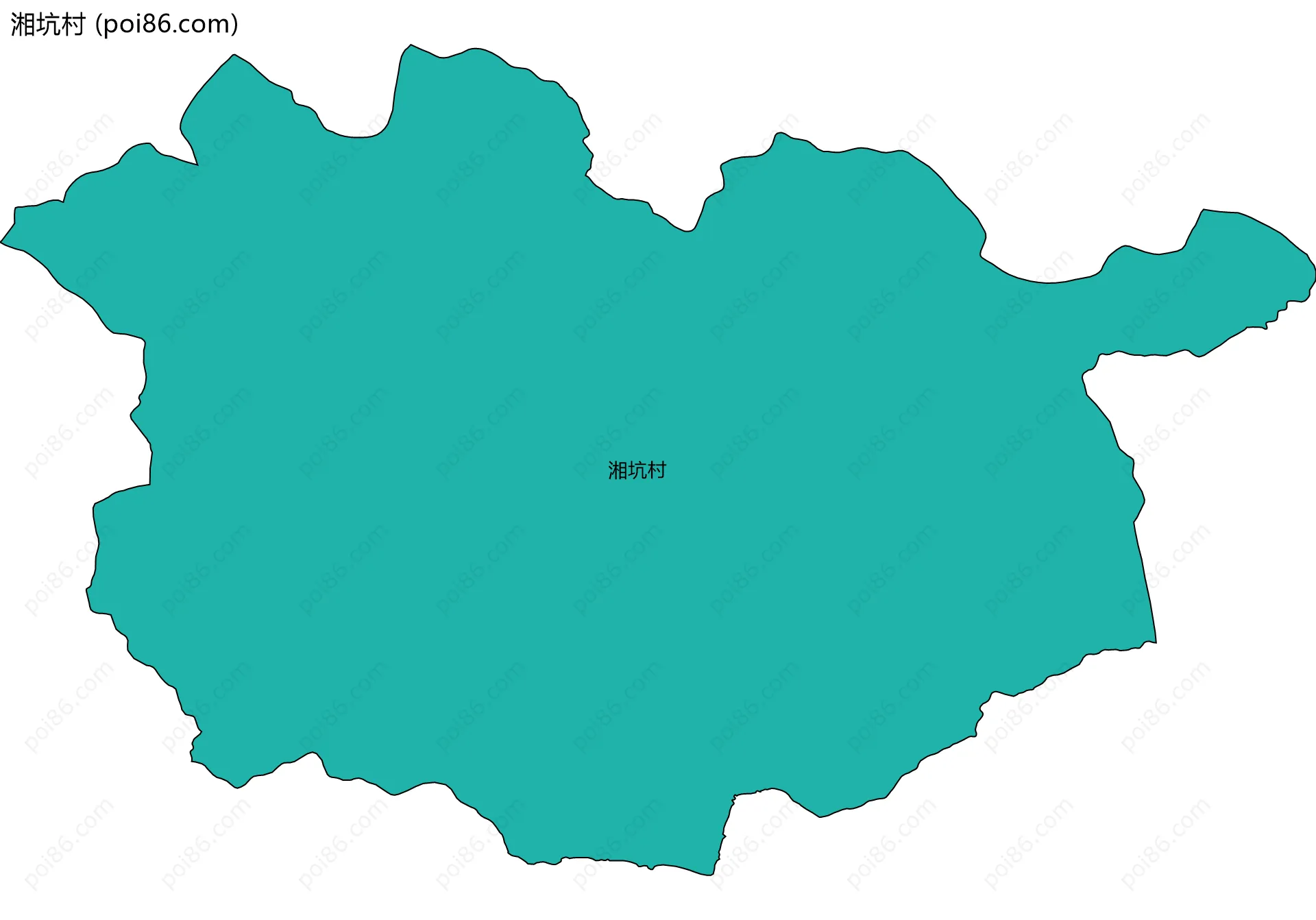 湘坑村边界地图