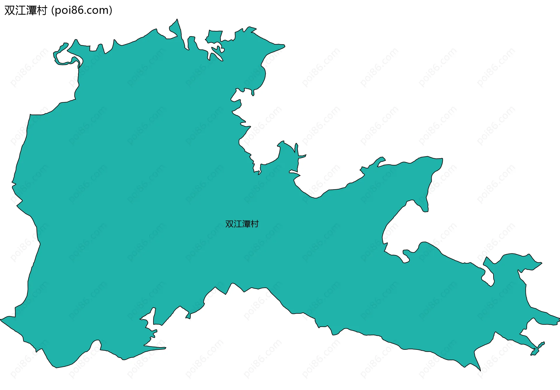 双江潭村边界地图
