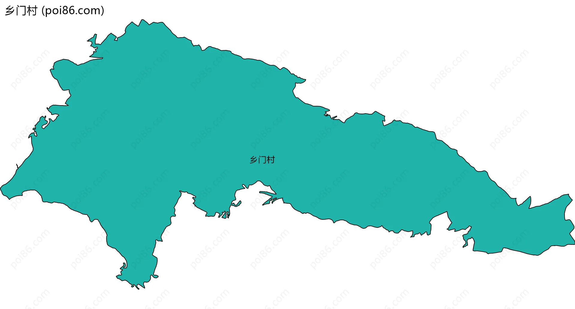 乡门村边界地图