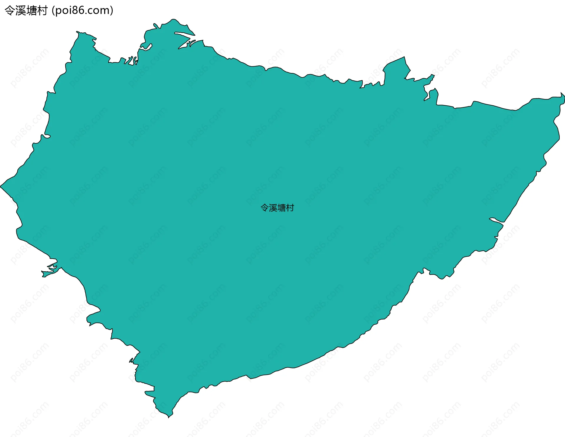 令溪塘村边界地图