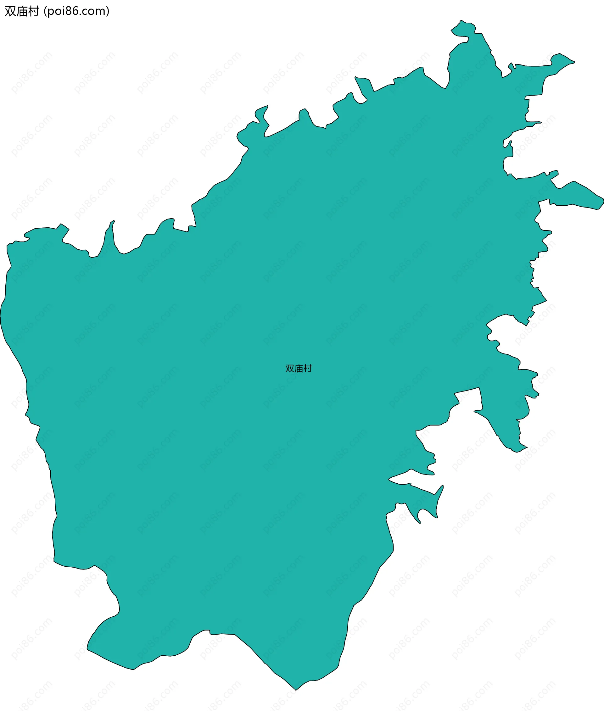 双庙村边界地图
