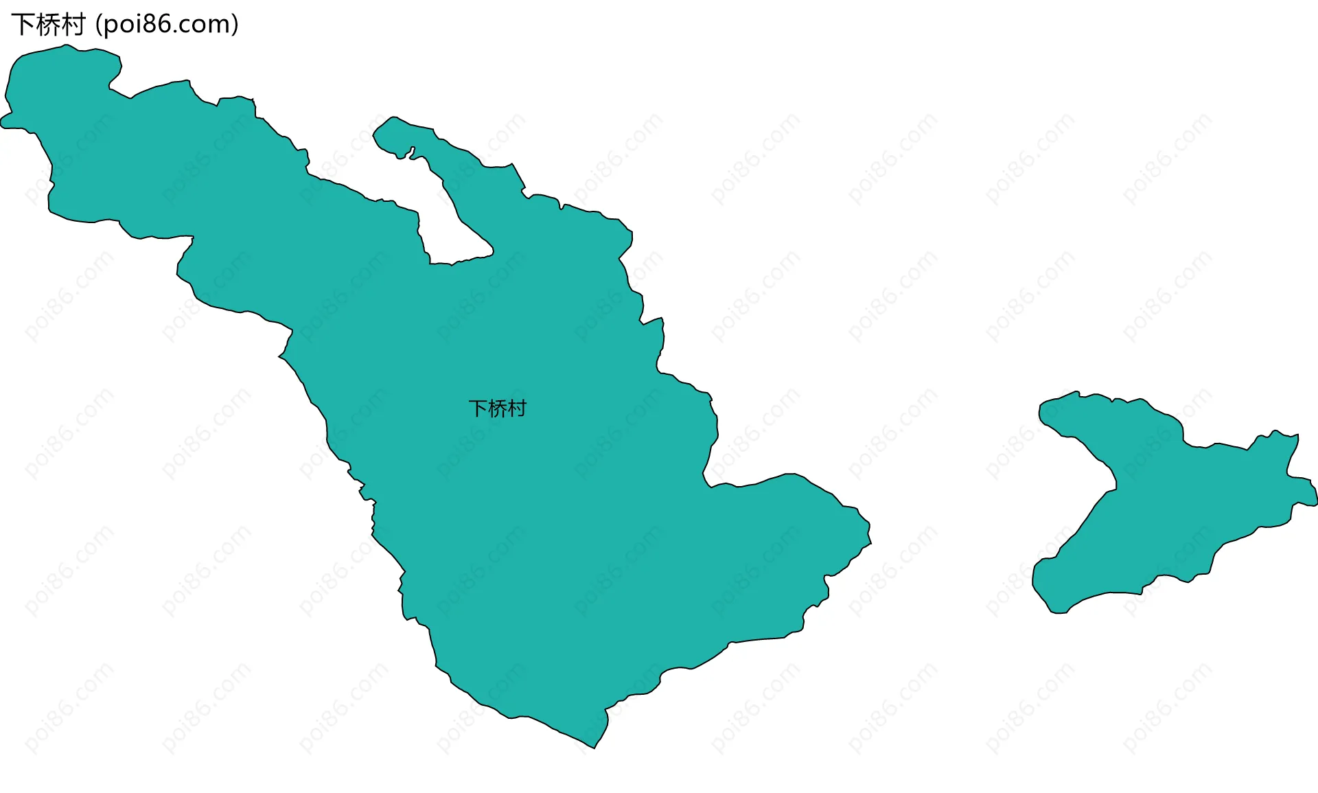 下桥村边界地图