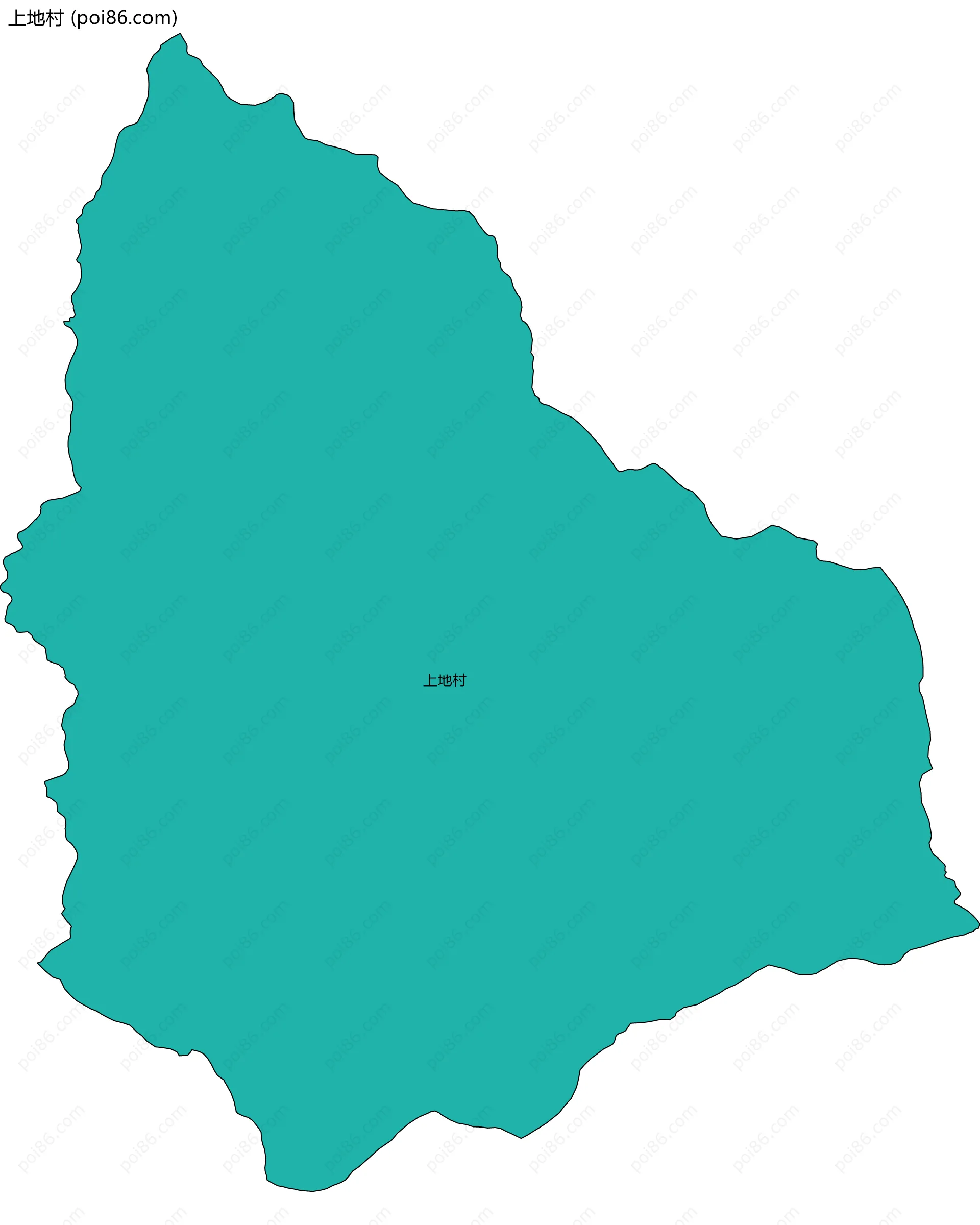 上地村边界地图