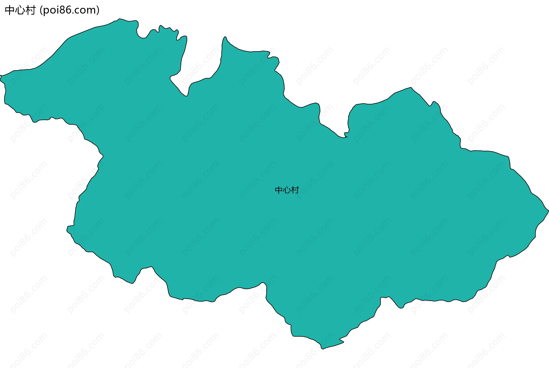中心村边界地图
