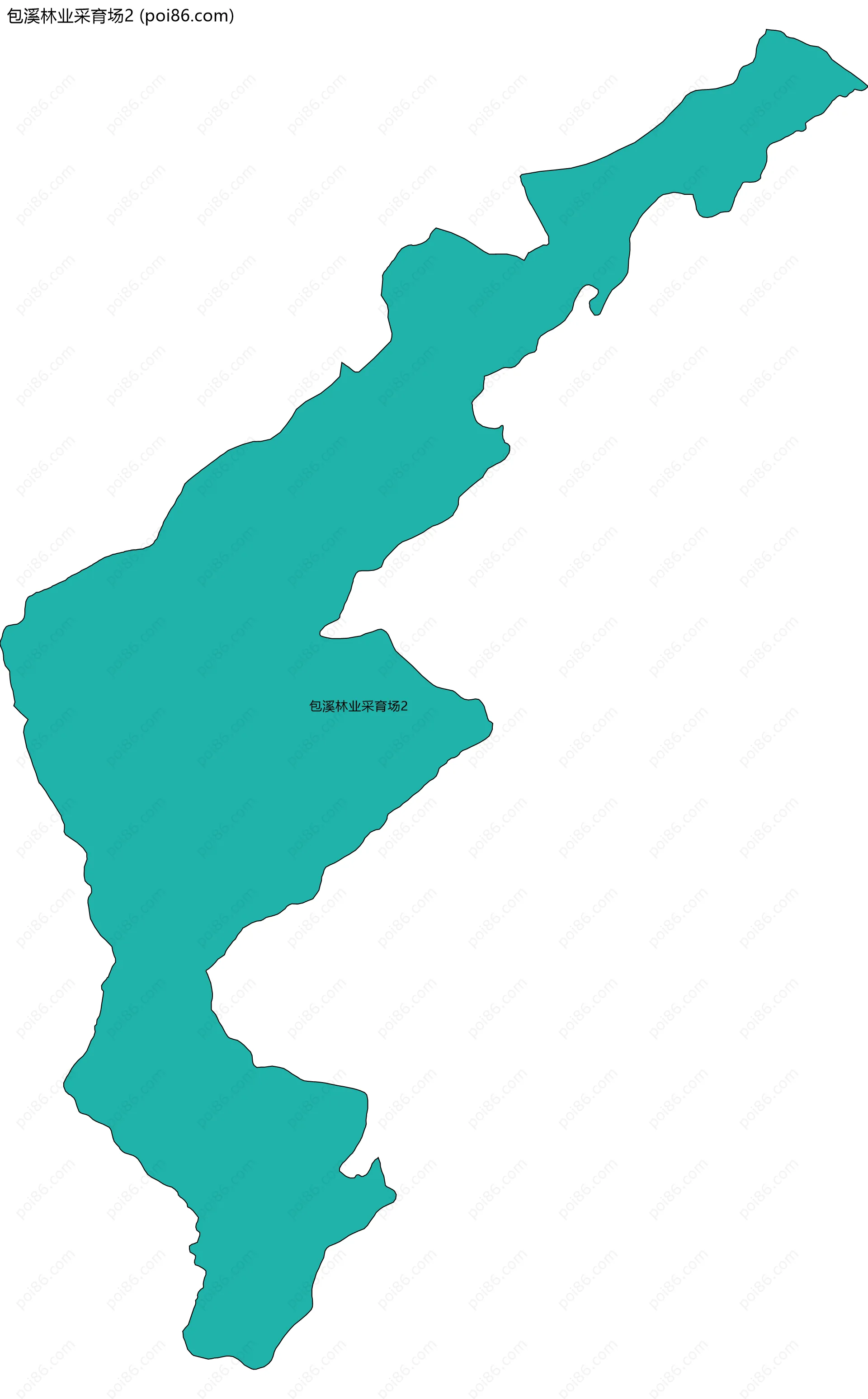 包溪林业采育场2边界地图