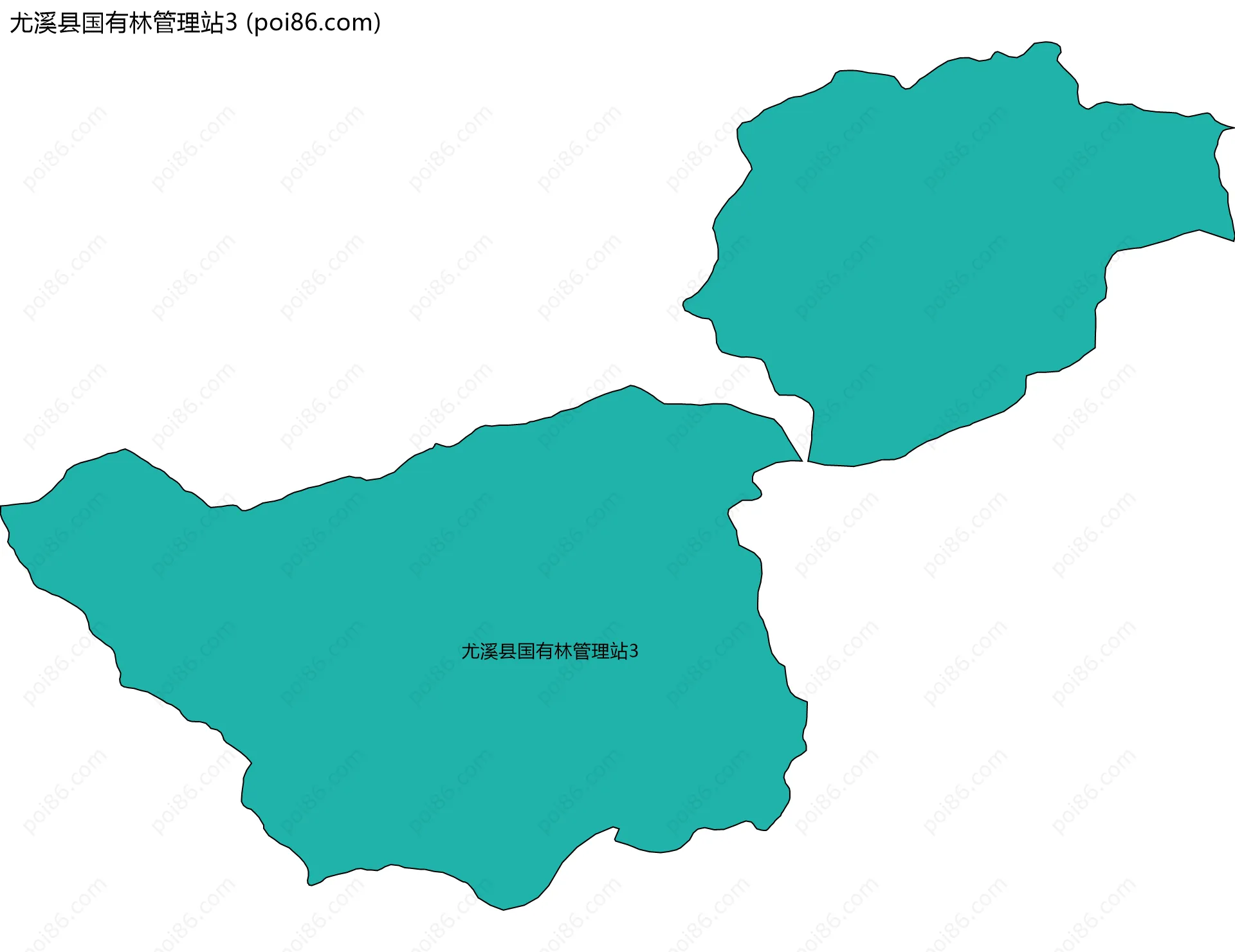 尤溪县国有林管理站3边界地图