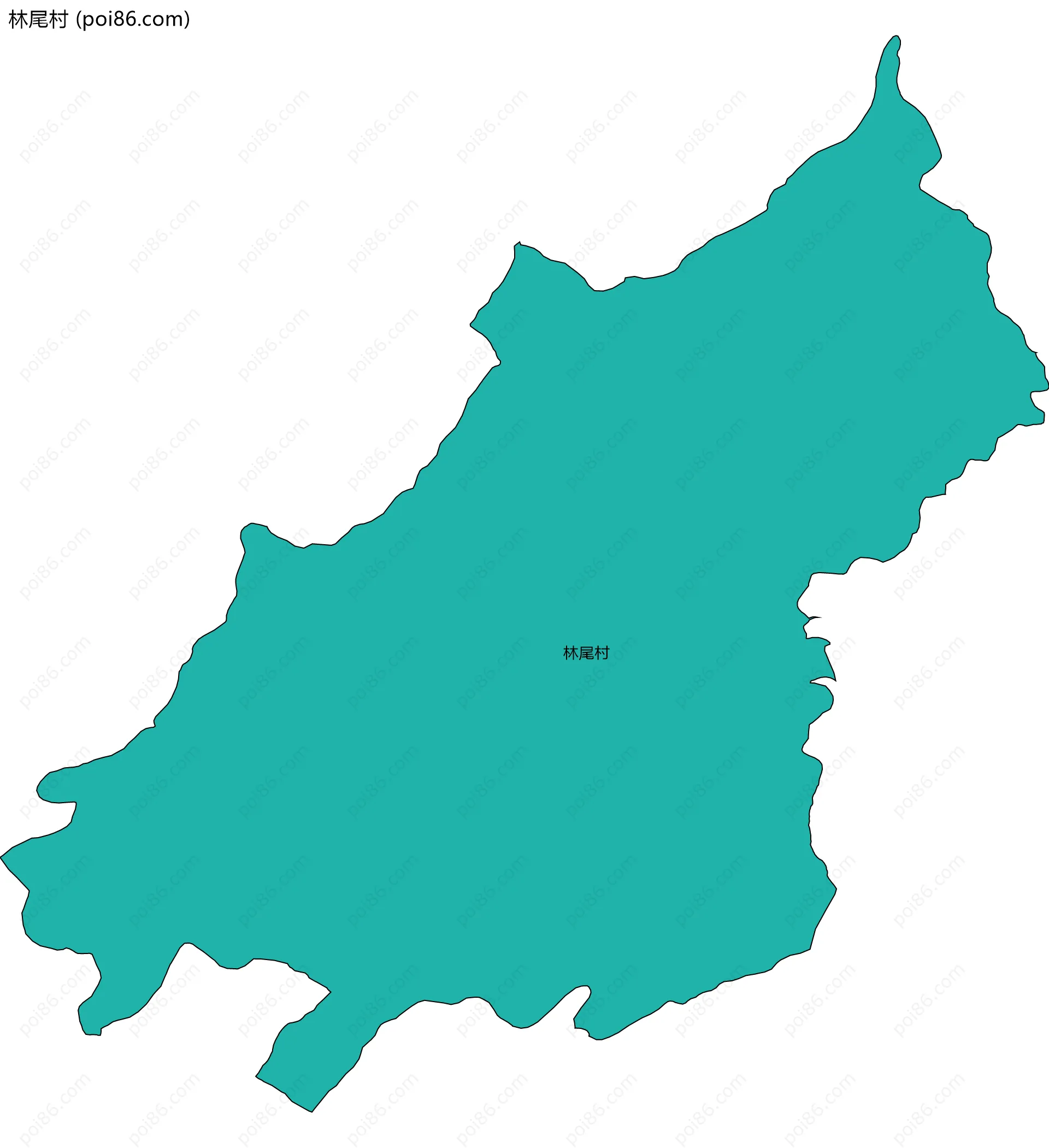林尾村边界地图