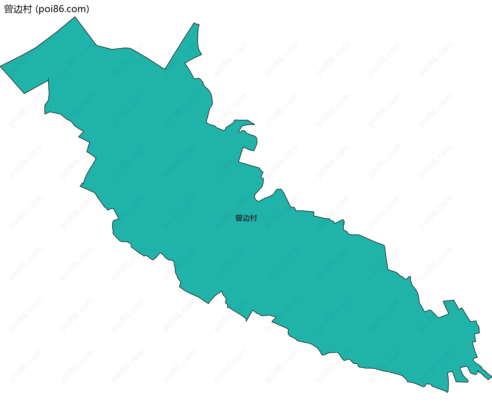 曾边村边界地图