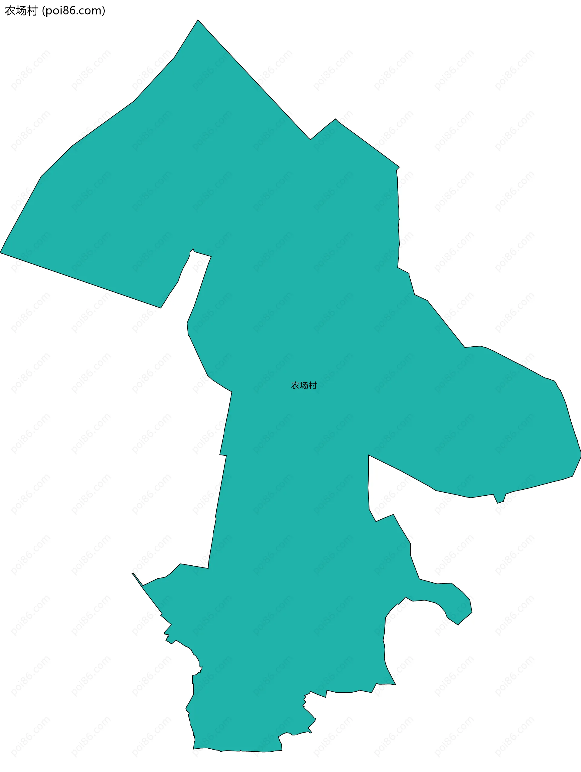 农场村边界地图