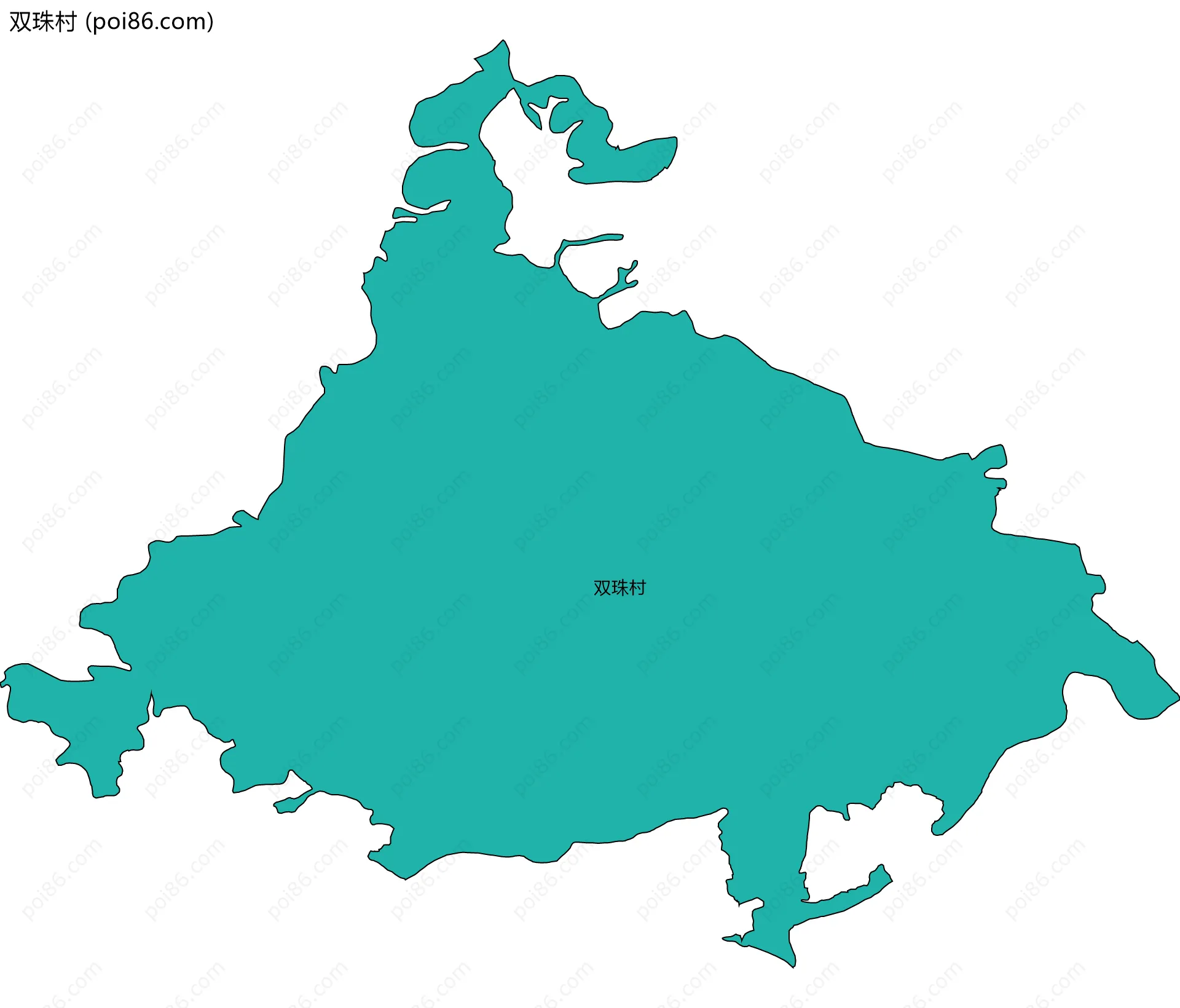 双珠村边界地图