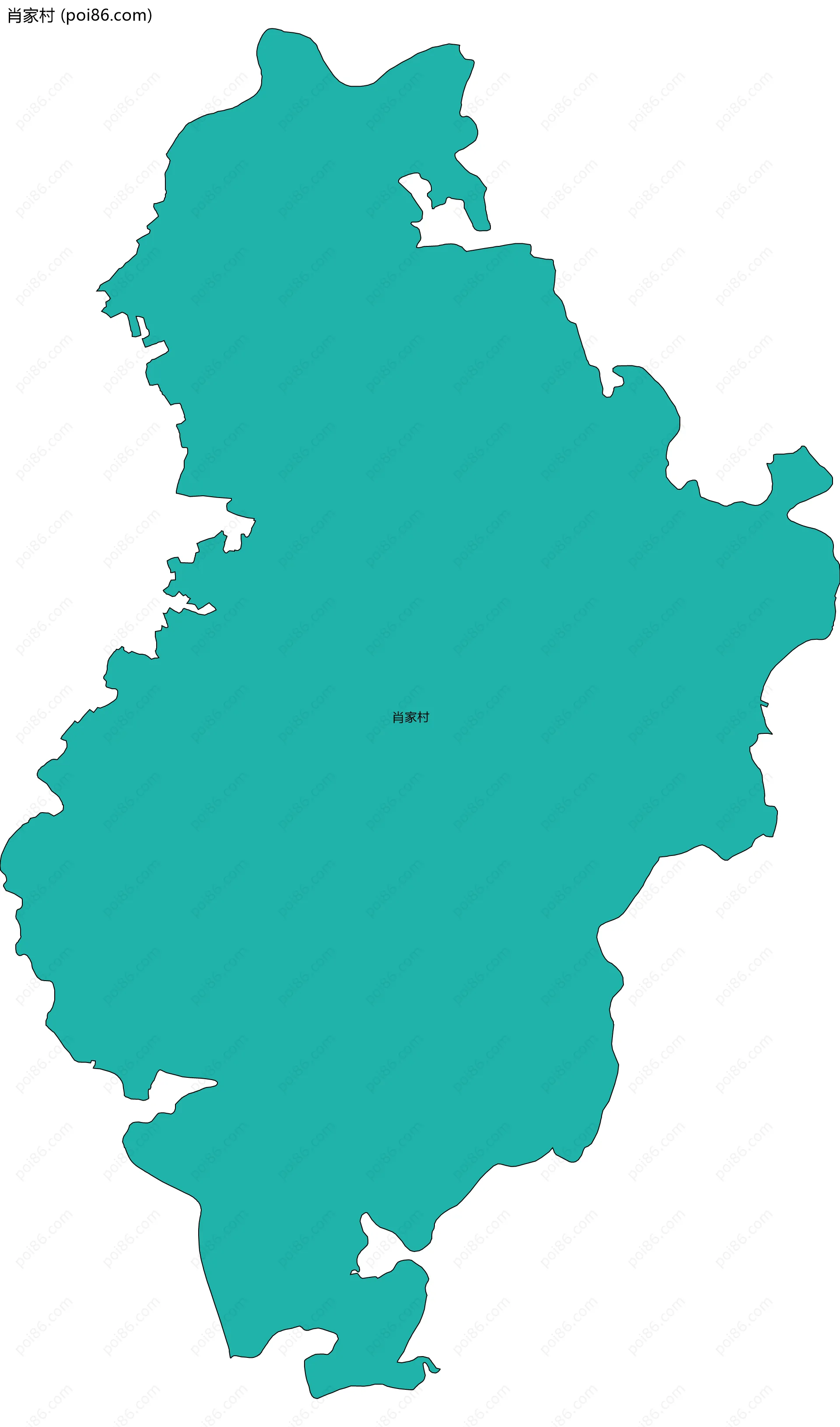 肖家村边界地图