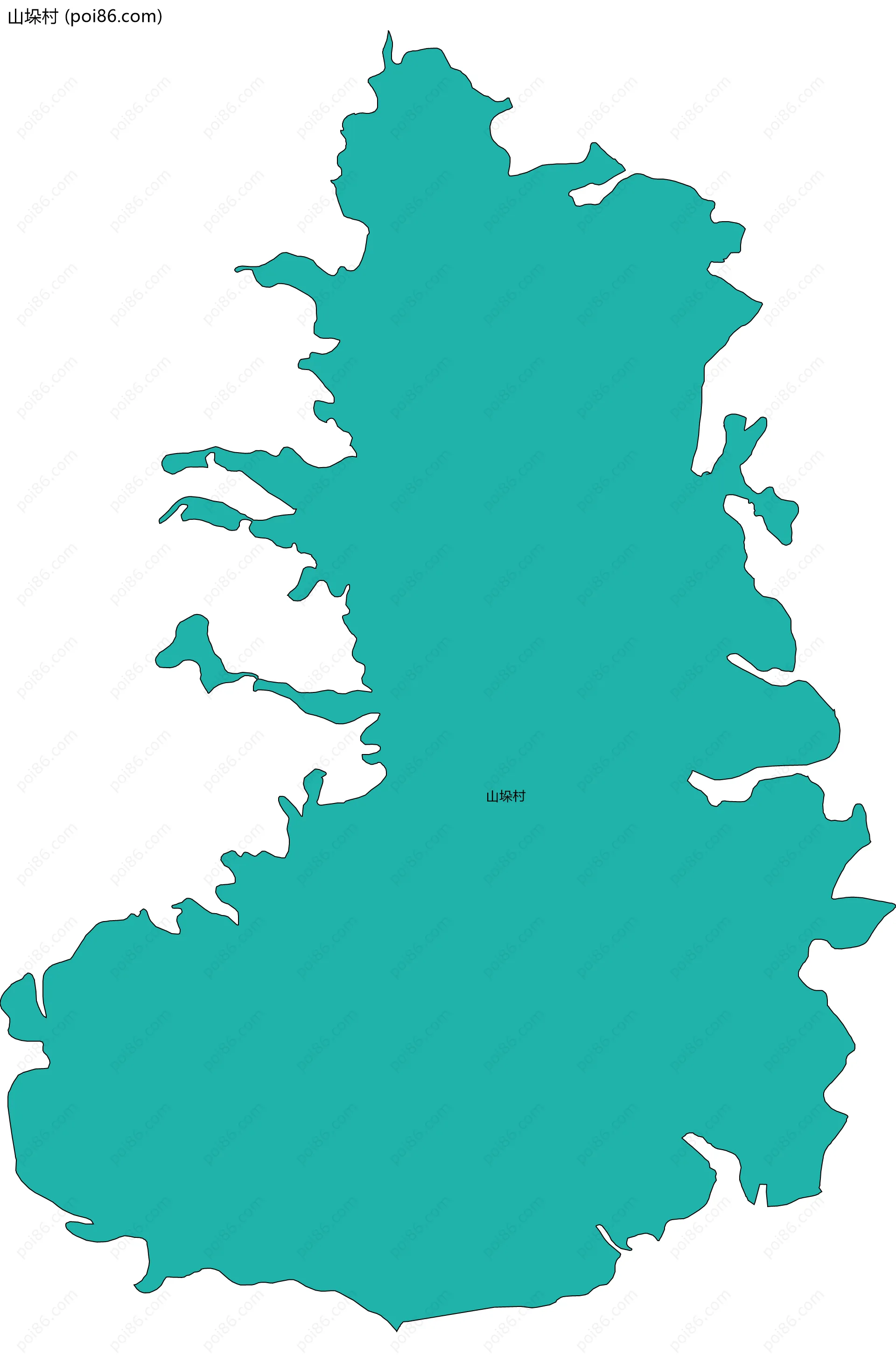 山垛村边界地图