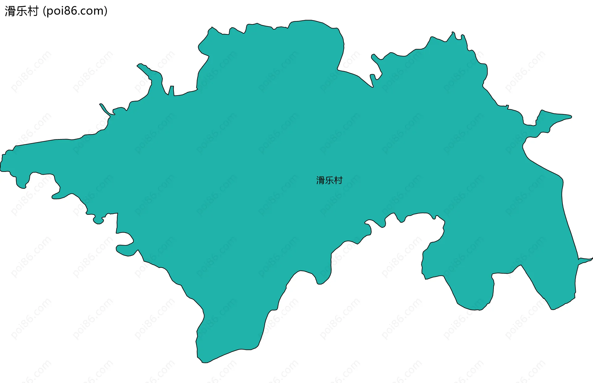 滑乐村边界地图