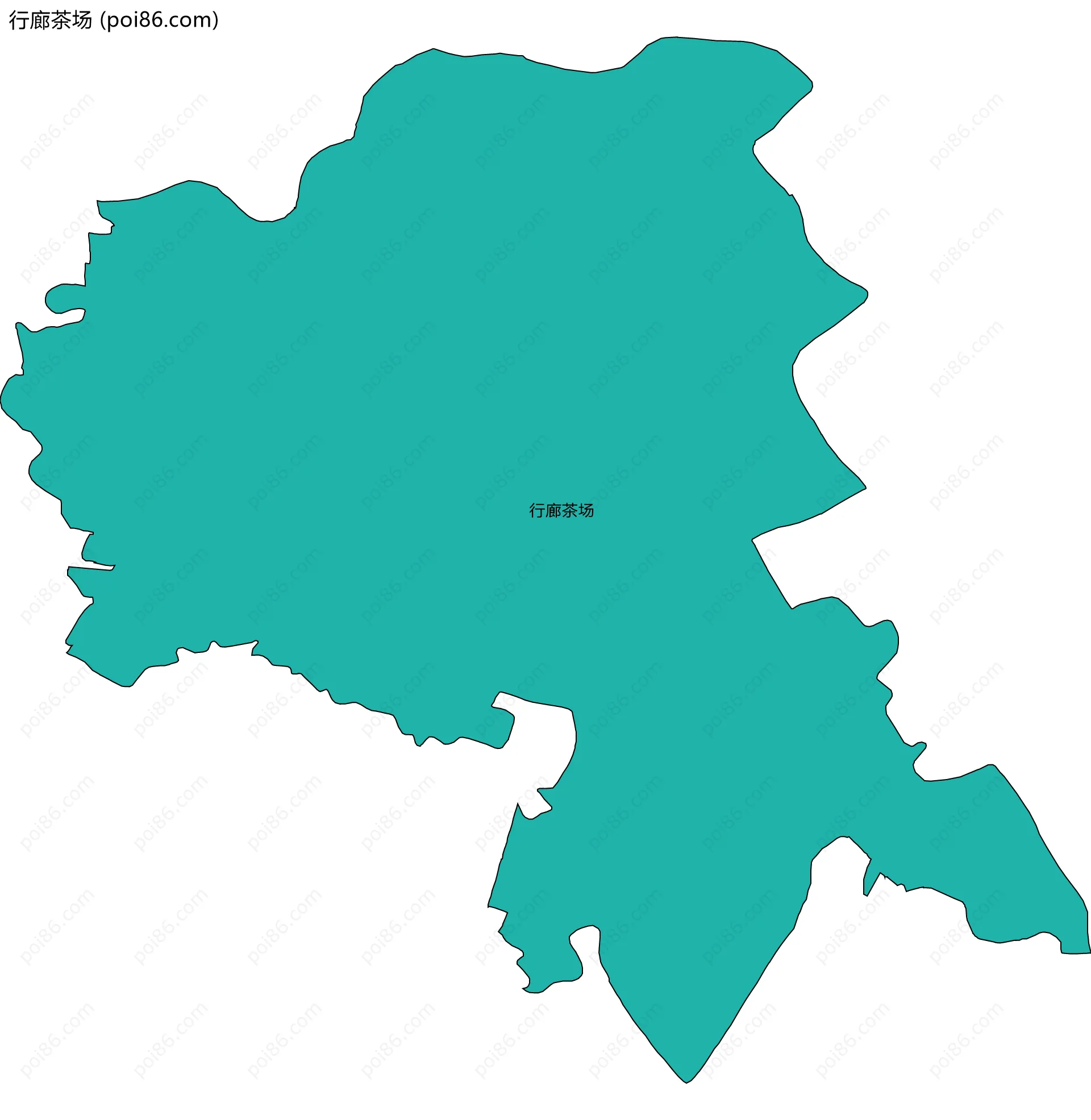 行廊茶场边界地图