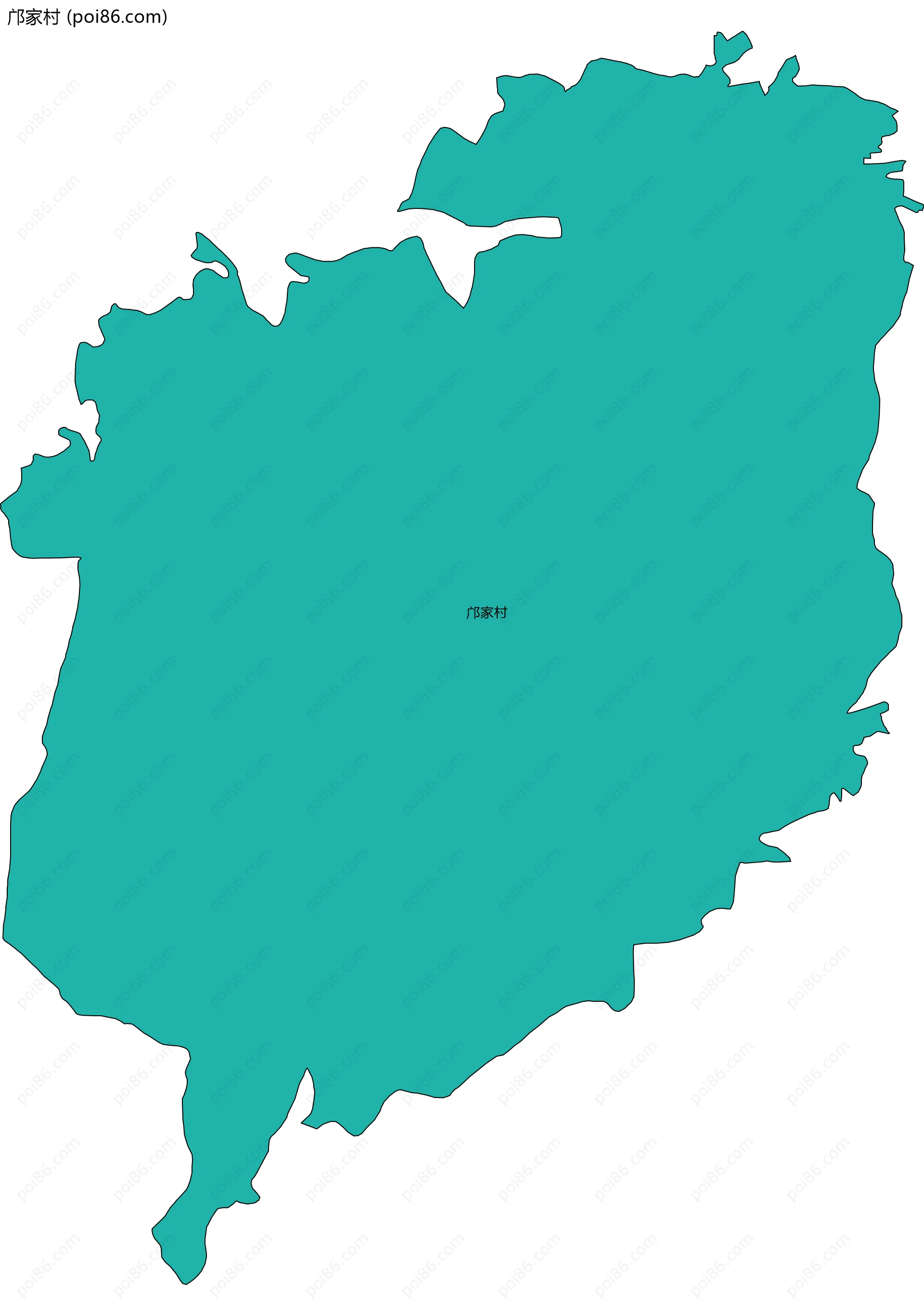 邝家村边界地图