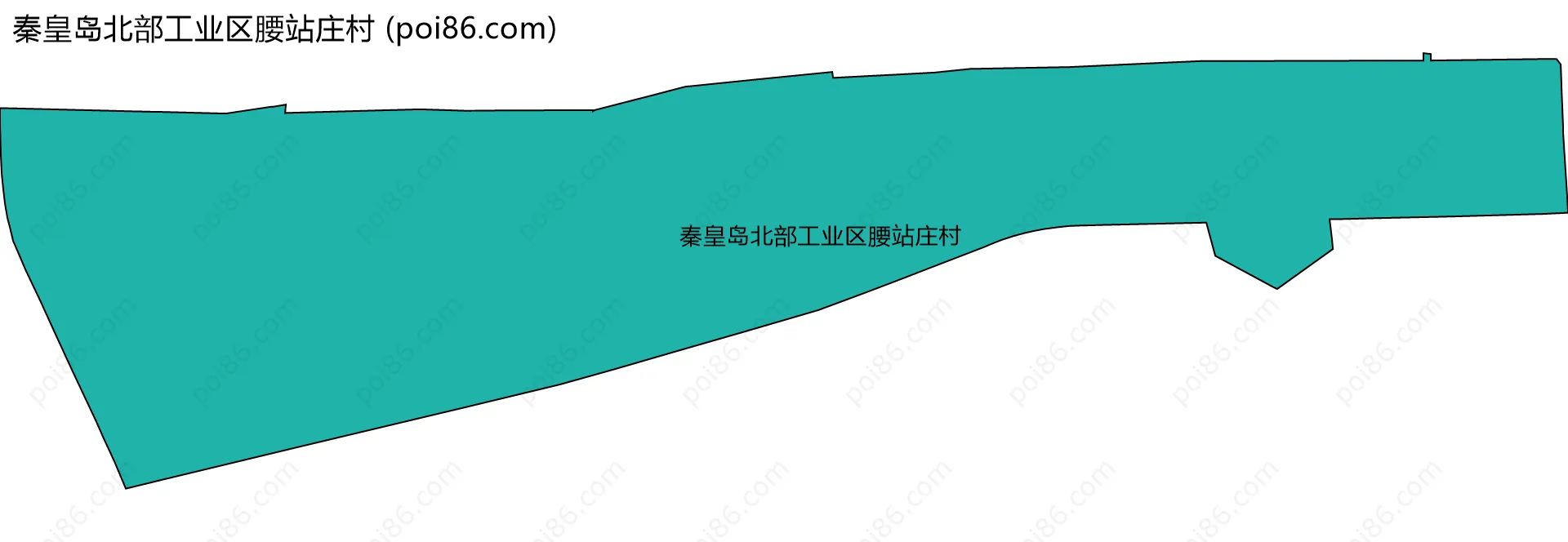 秦皇岛北部工业区腰站庄村边界地图