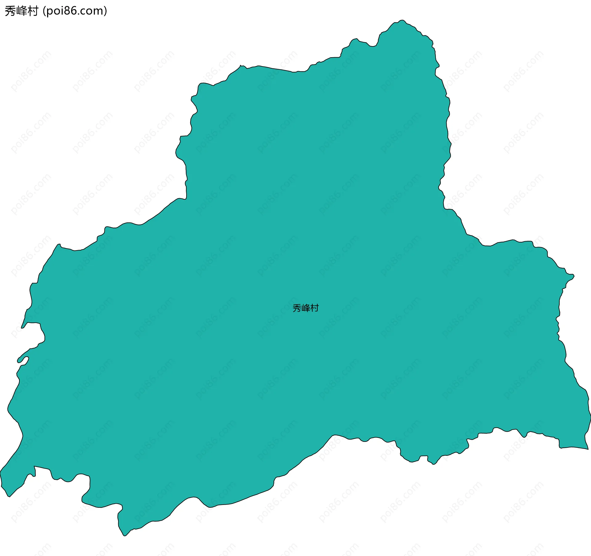 秀峰村边界地图
