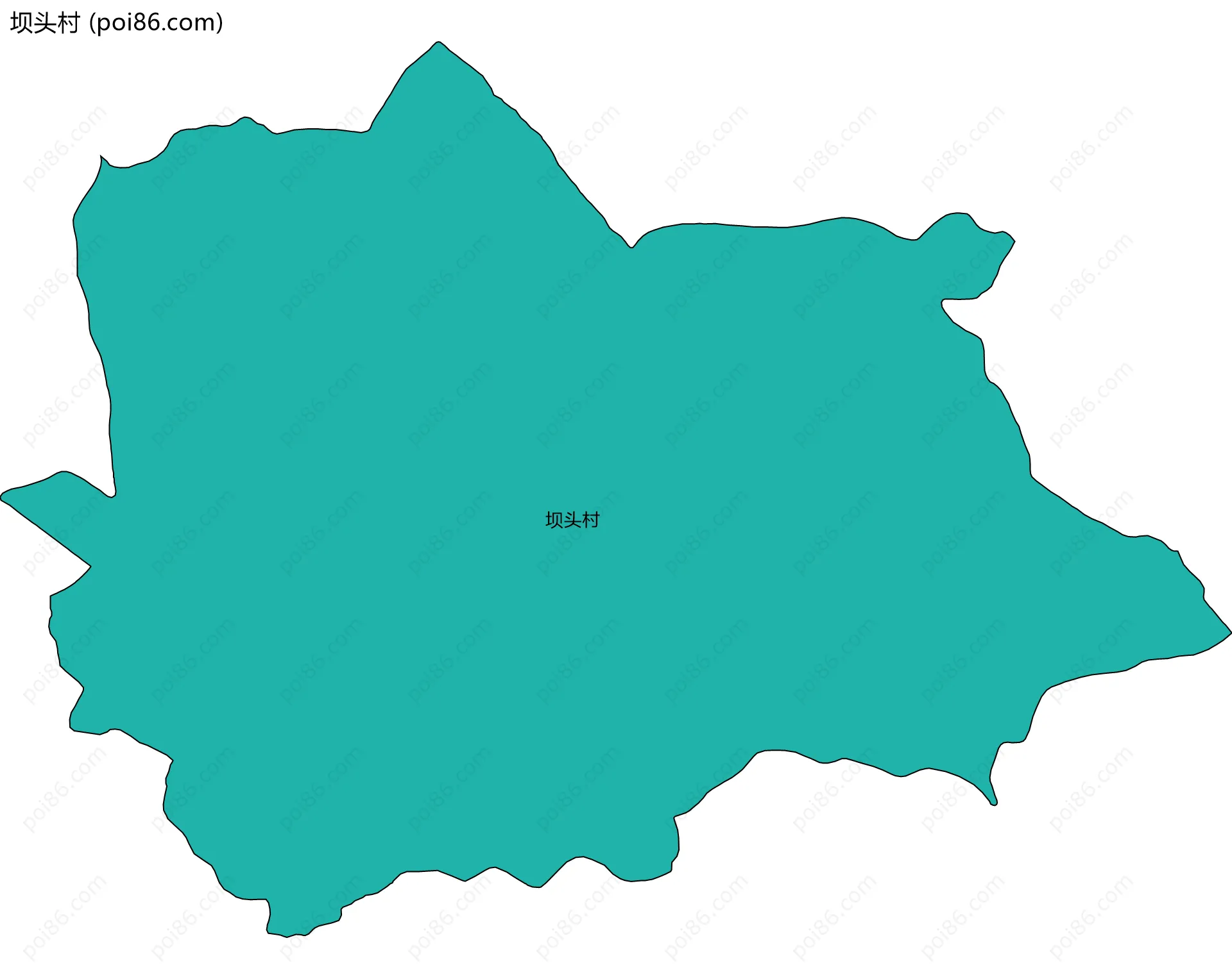 坝头村边界地图