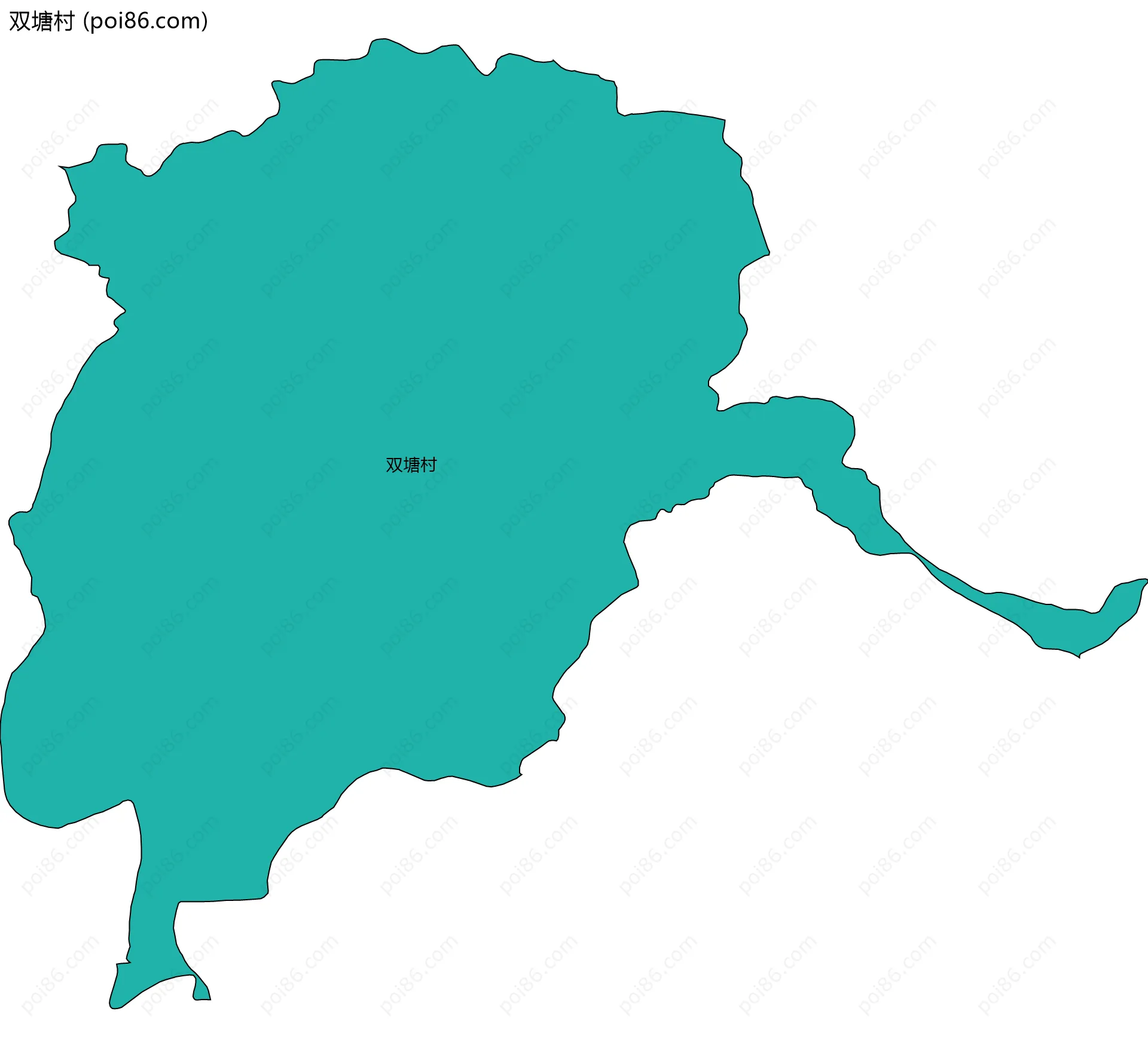 双塘村边界地图