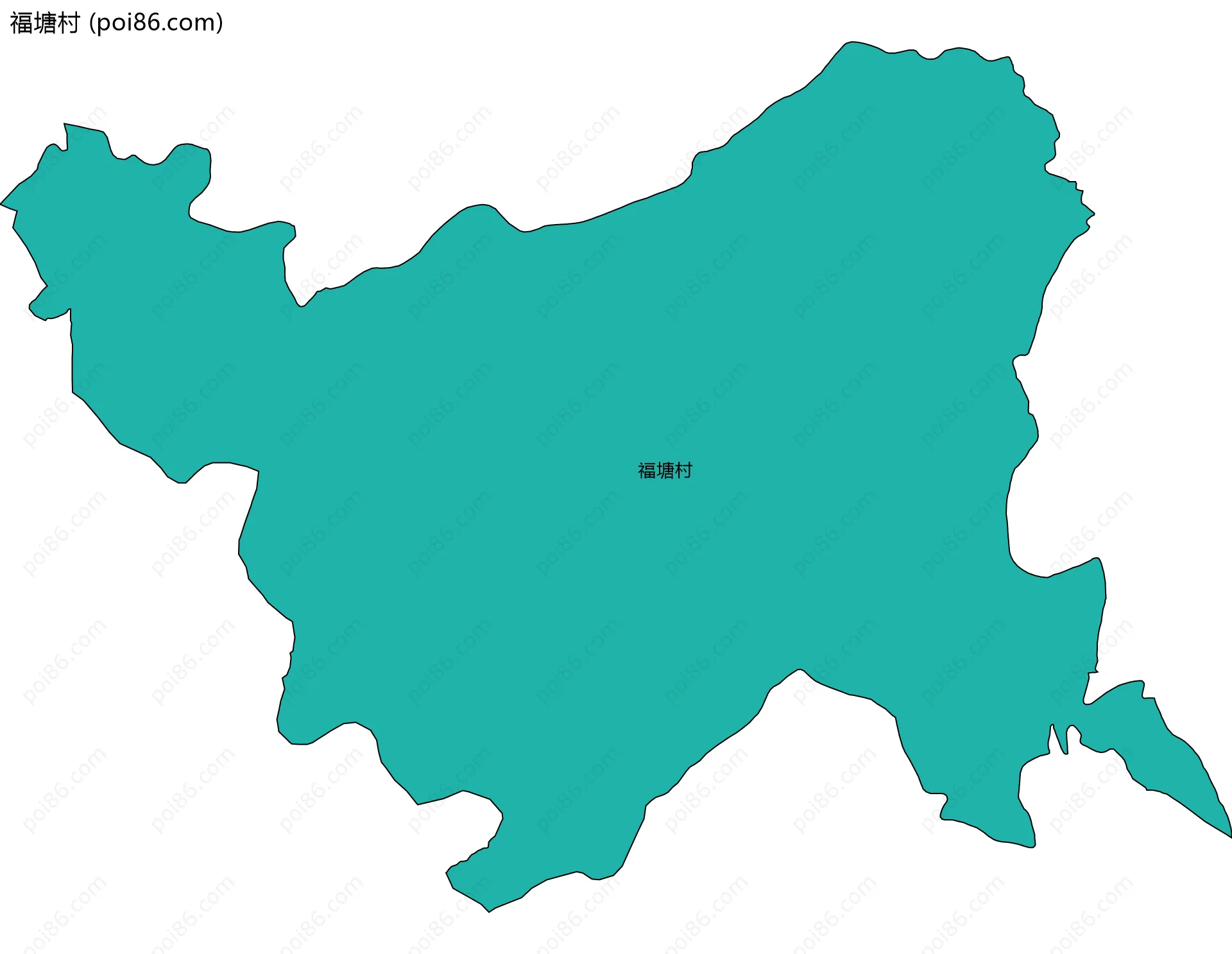 福塘村边界地图