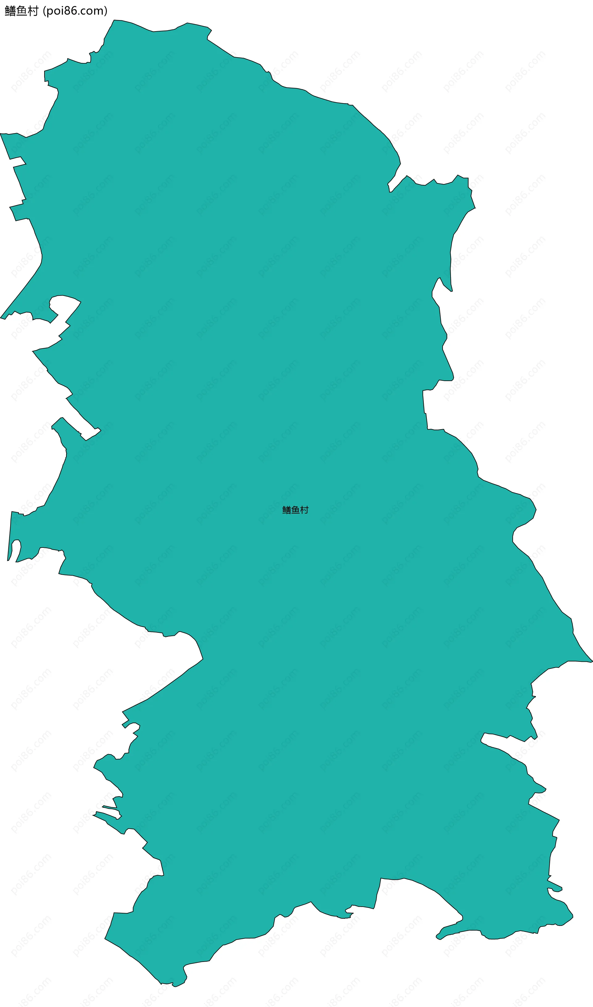 鳝鱼村边界地图