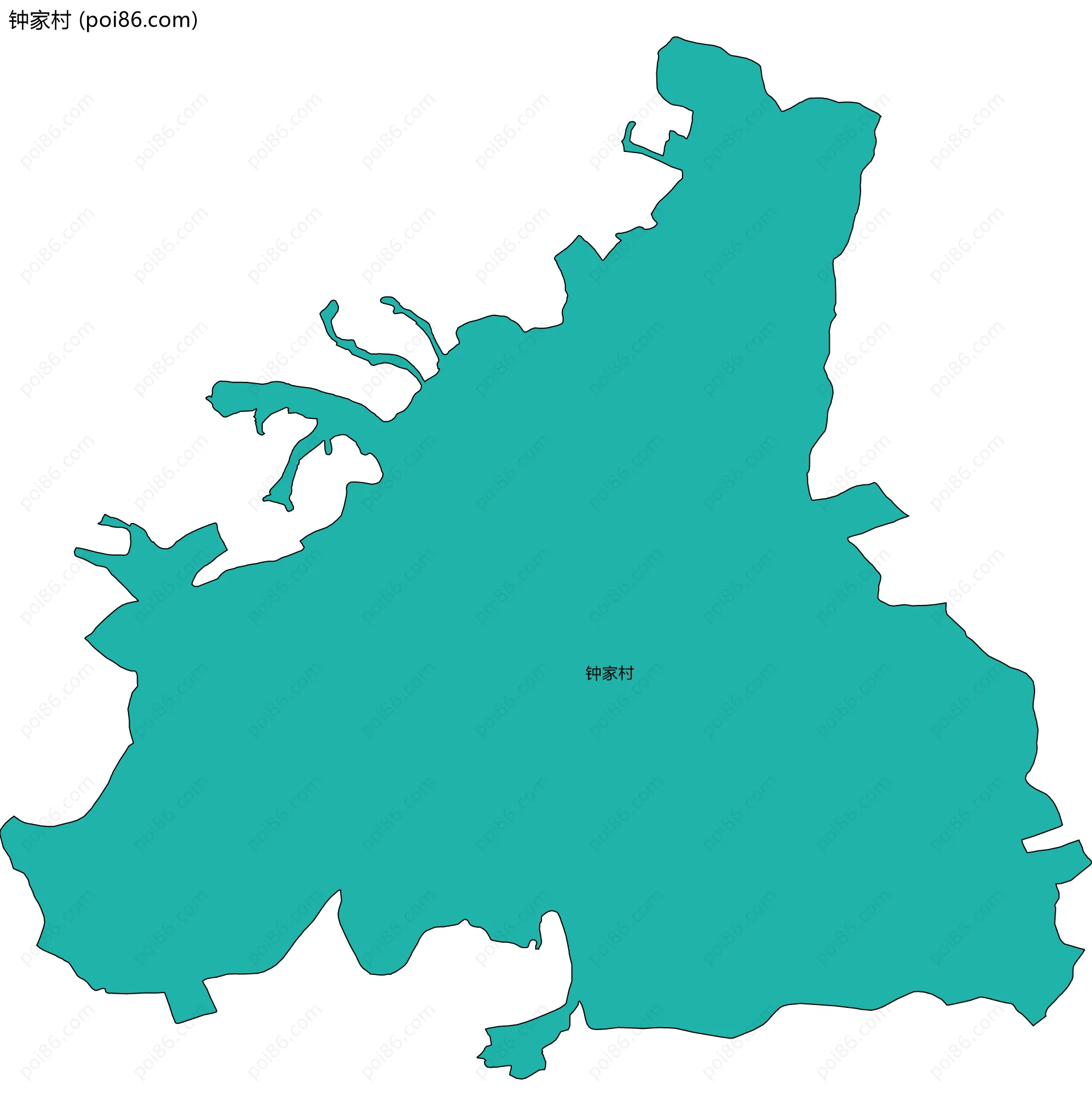 钟家村边界地图