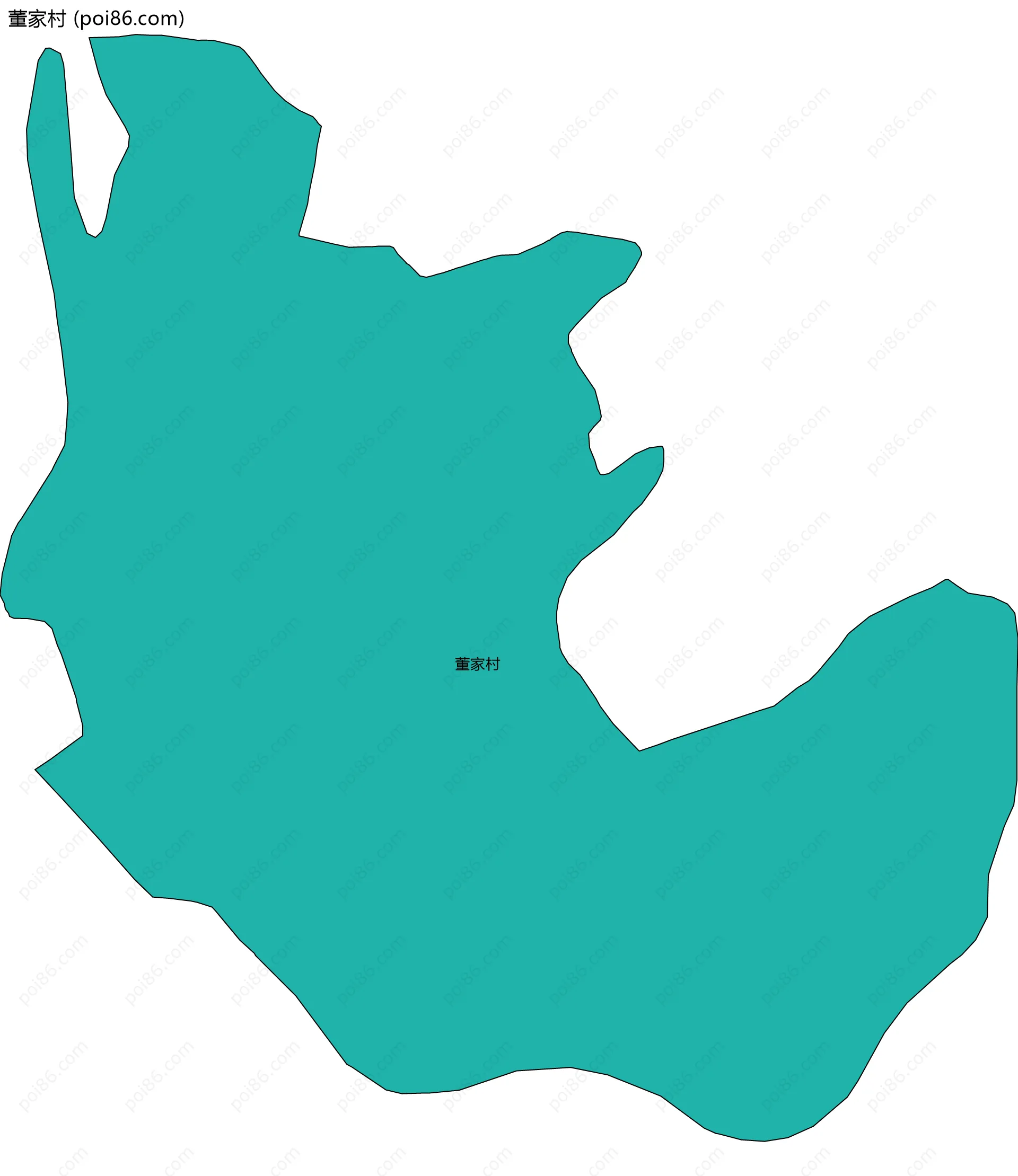 董家村边界地图