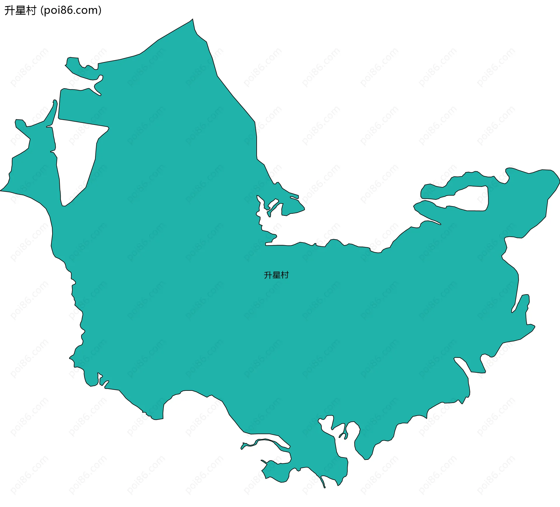 升星村边界地图