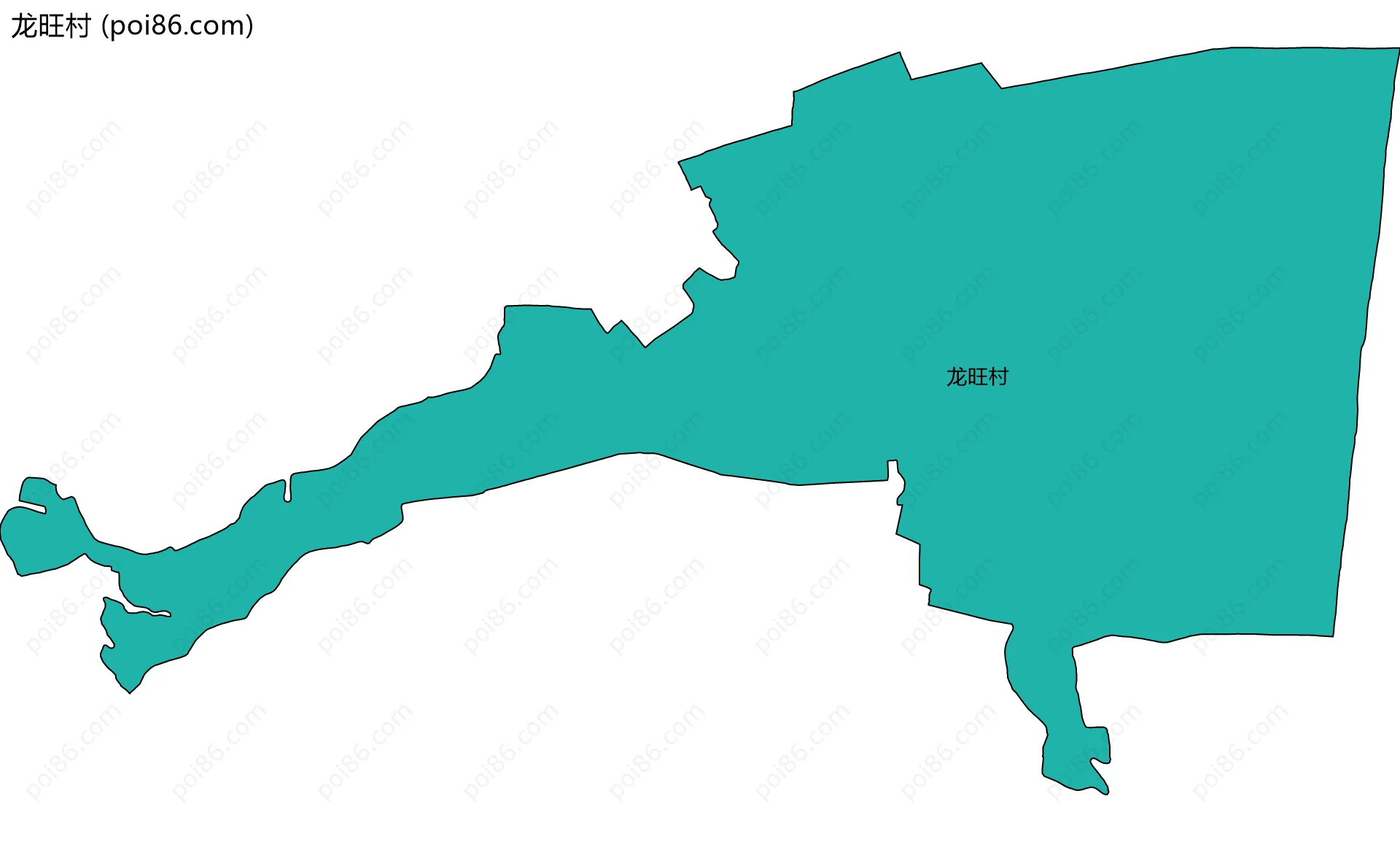 龙旺村边界地图