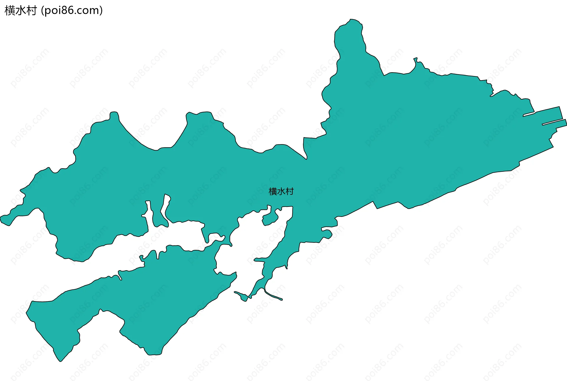 横水村边界地图