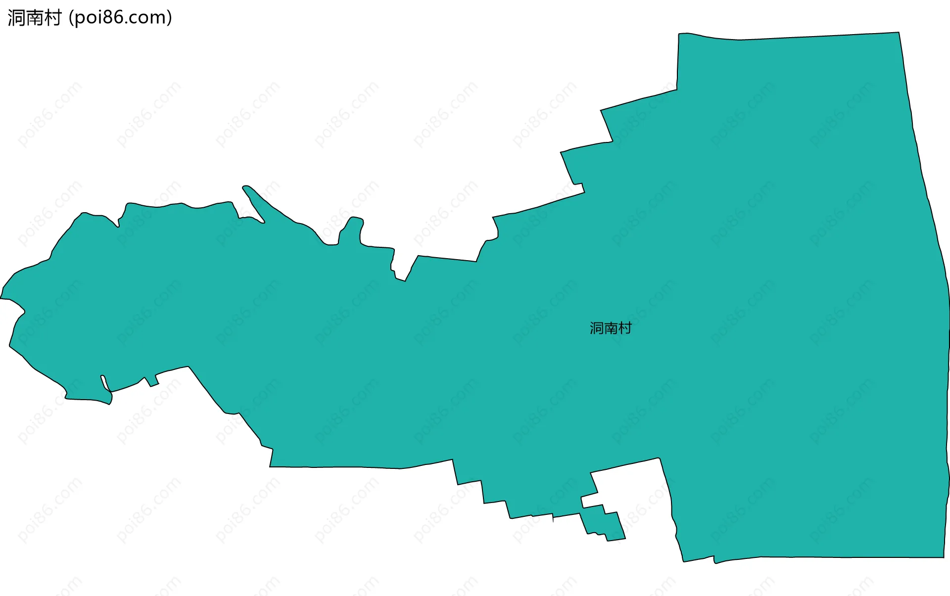 洞南村边界地图