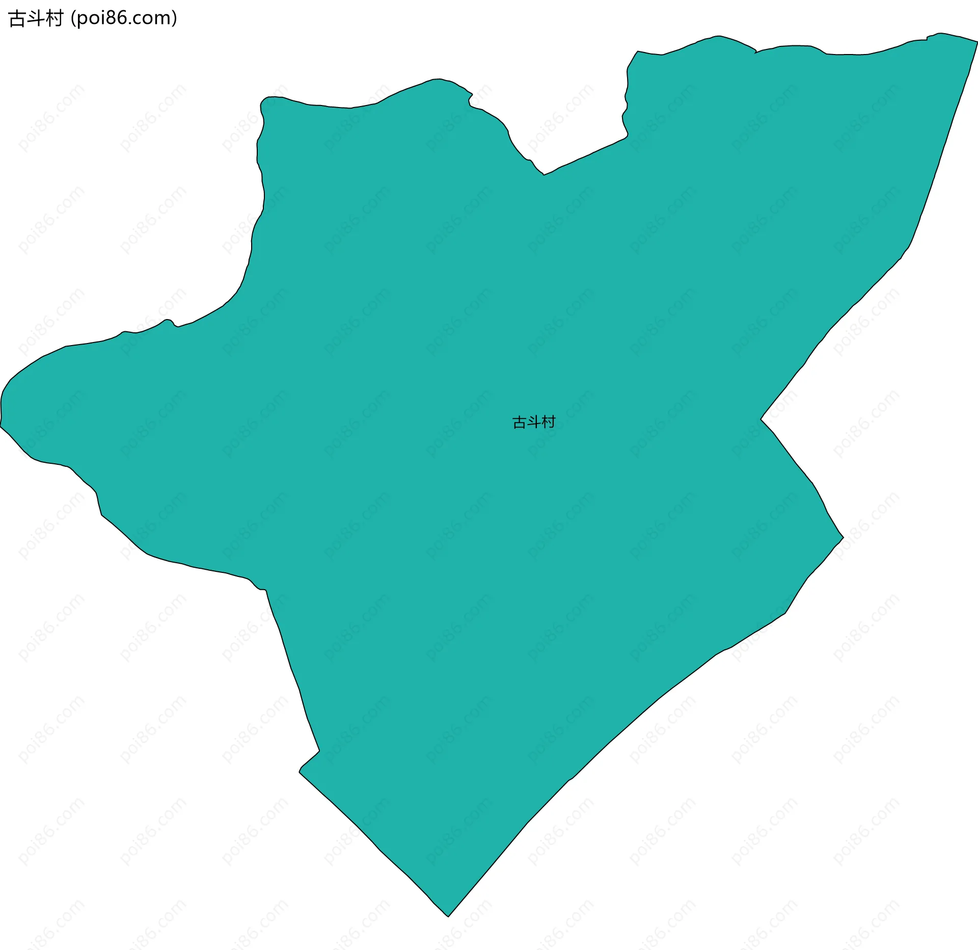 古斗村边界地图