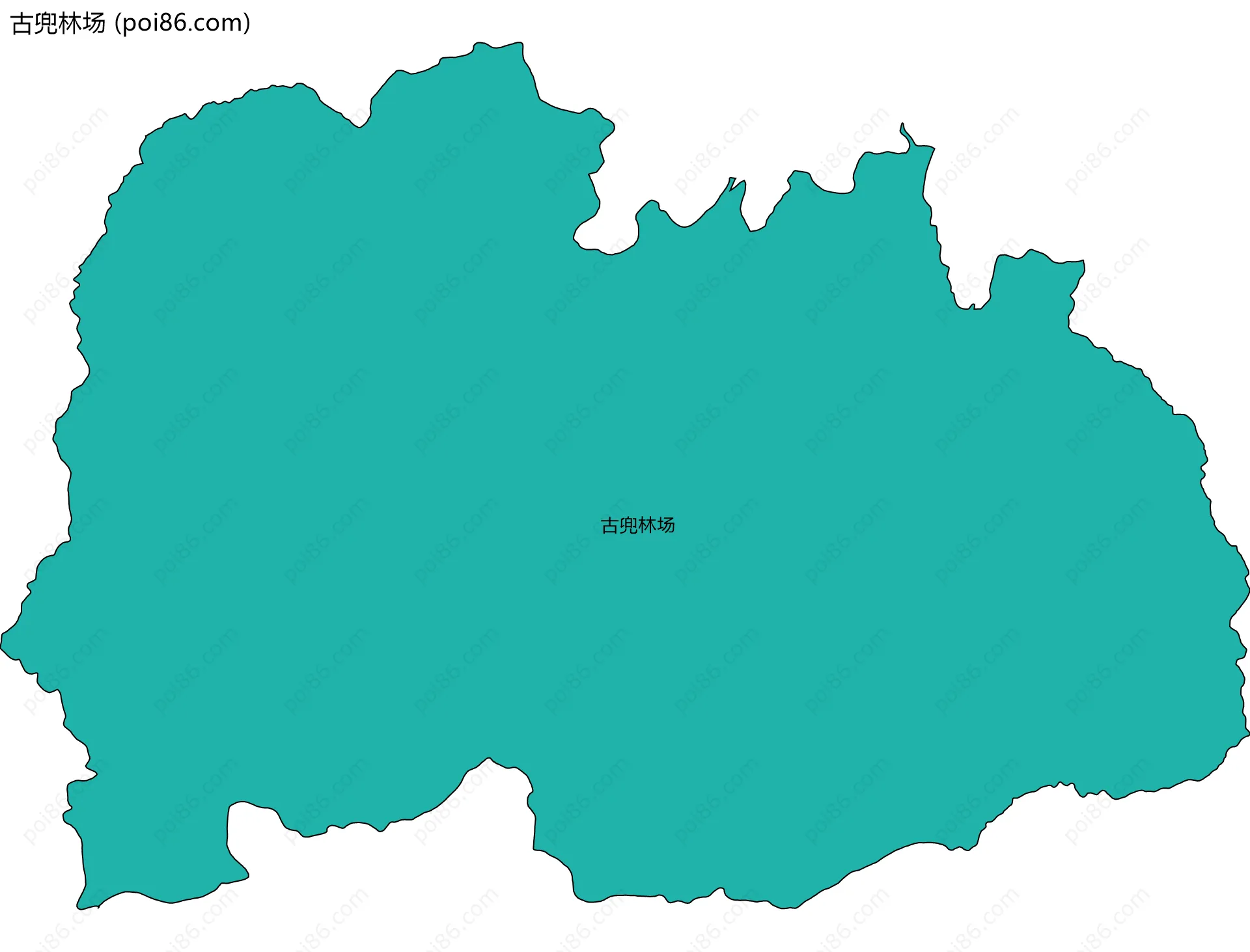 古兜林场边界地图