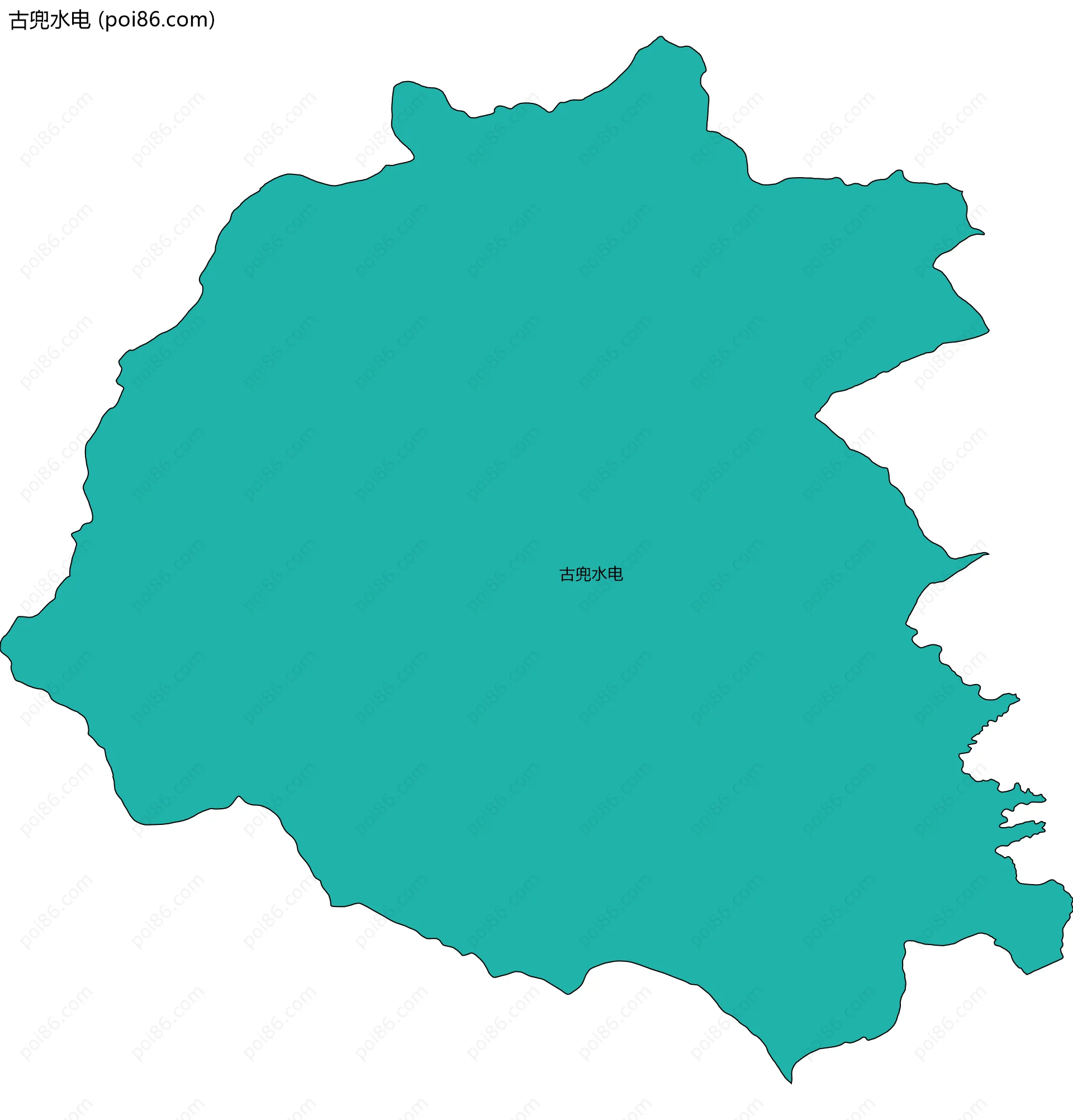 古兜水电边界地图