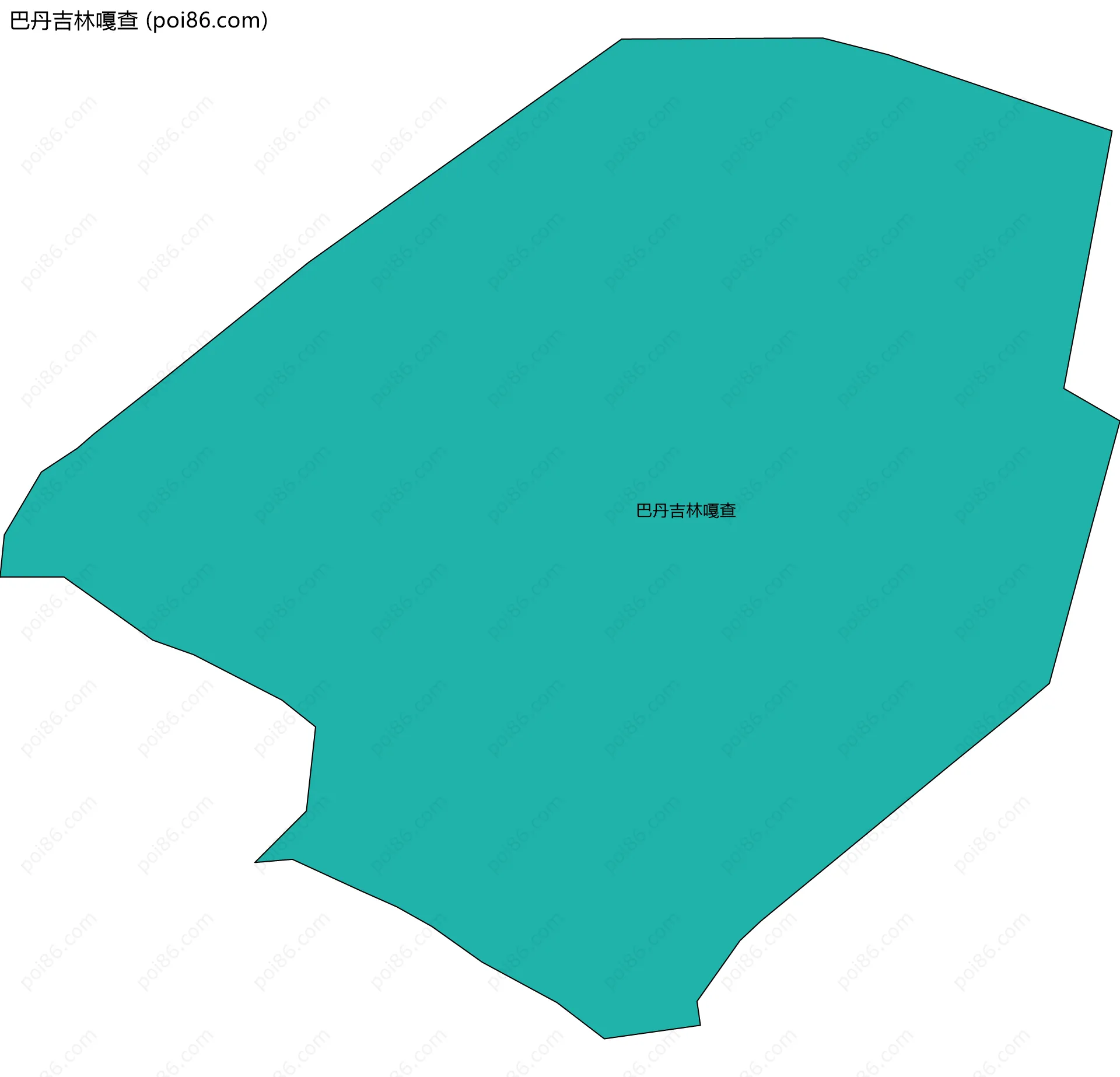 巴丹吉林嘎查边界地图