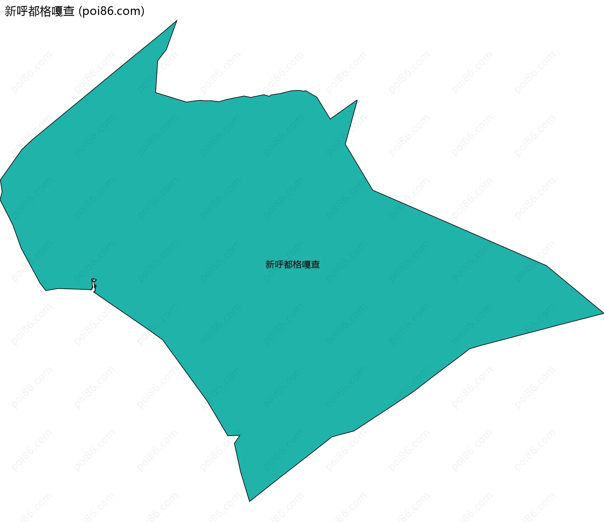 新呼都格嘎查边界地图