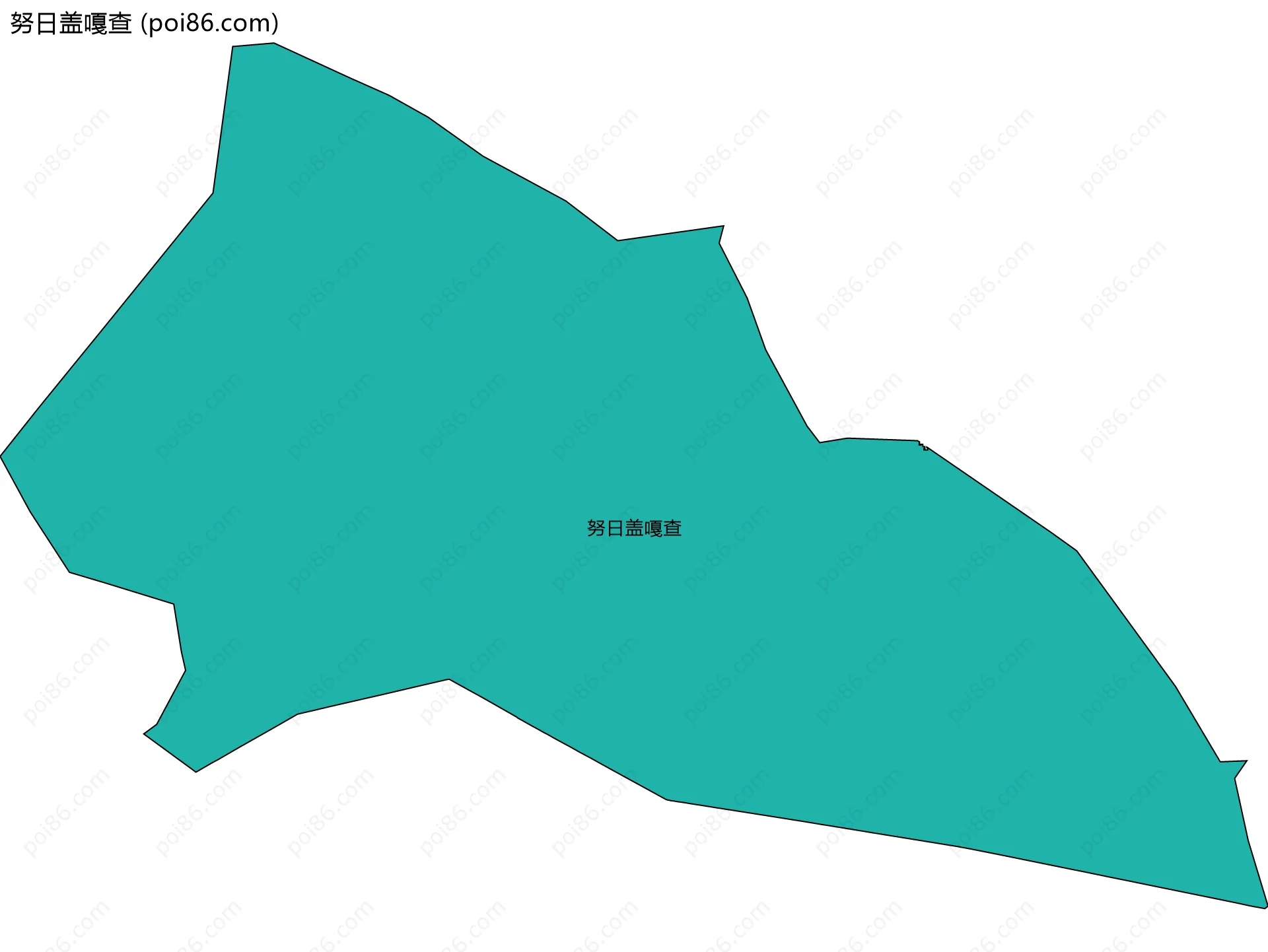 努日盖嘎查边界地图