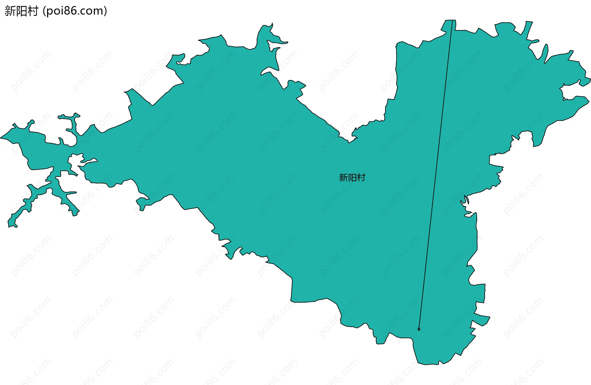 新阳村边界地图