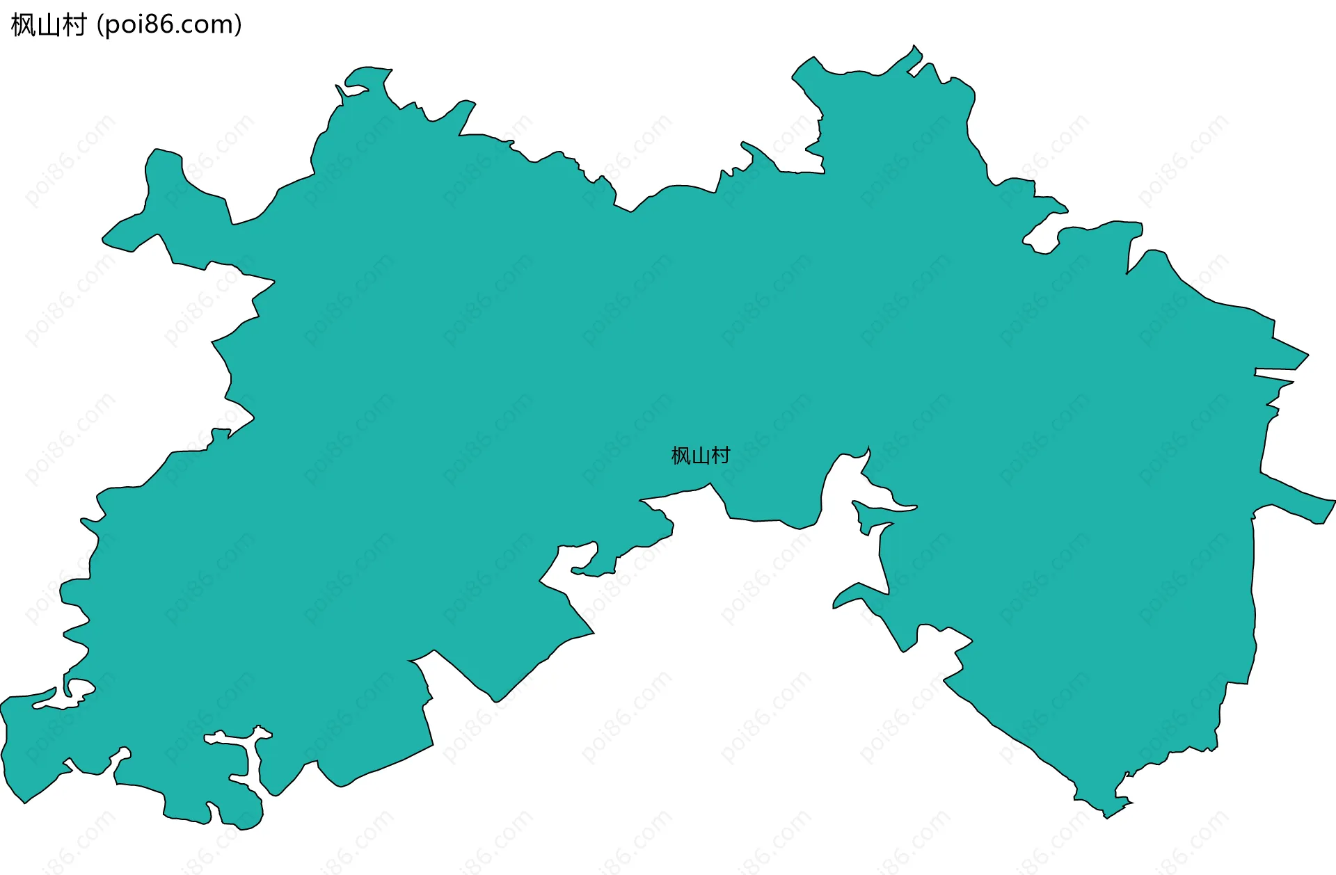 枫山村边界地图