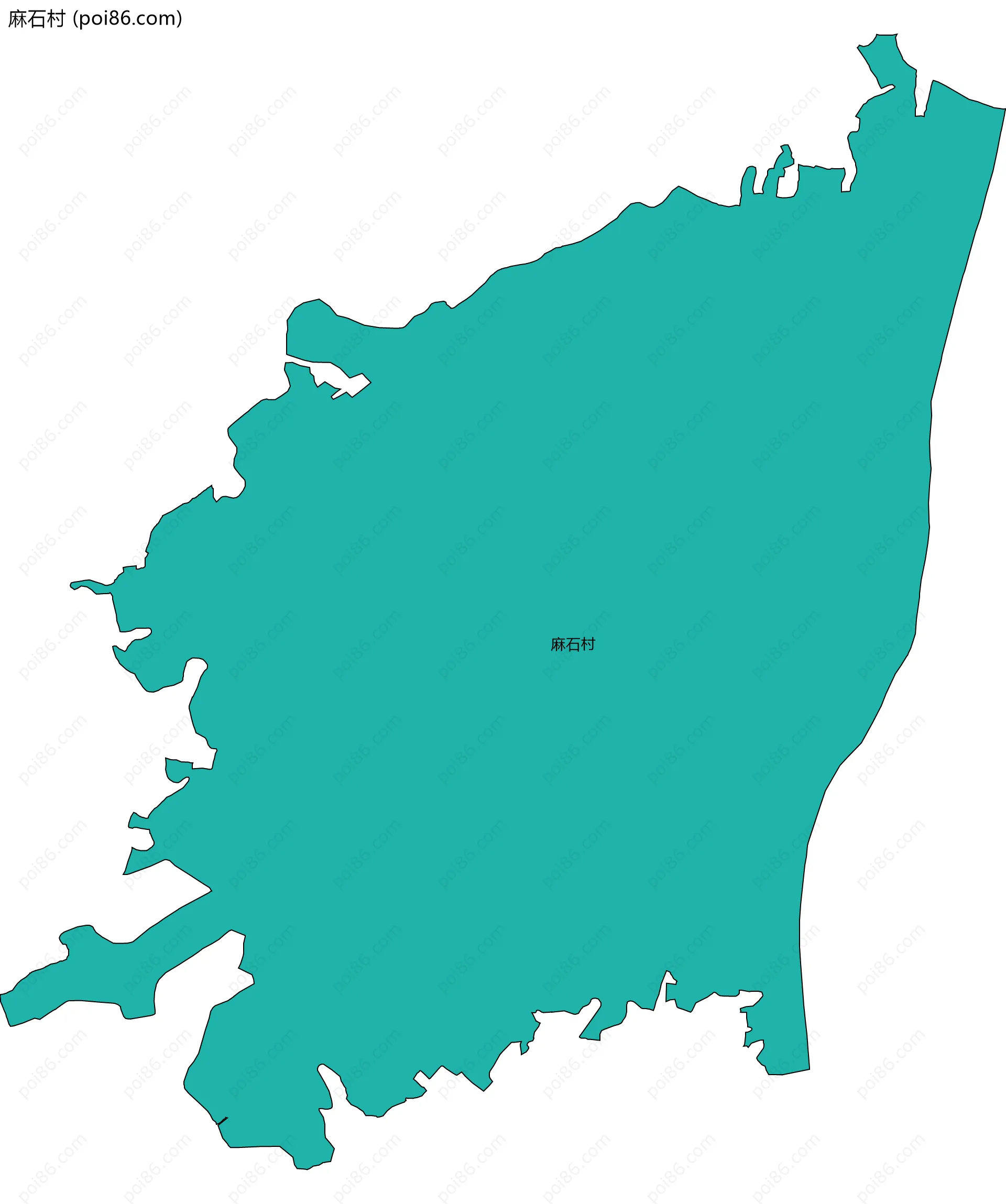 麻石村边界地图