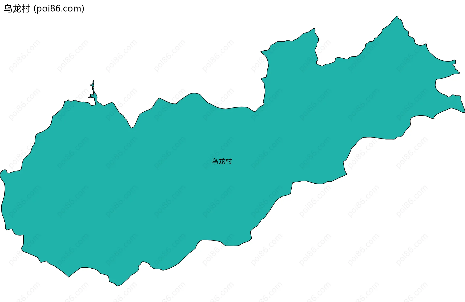 乌龙村边界地图