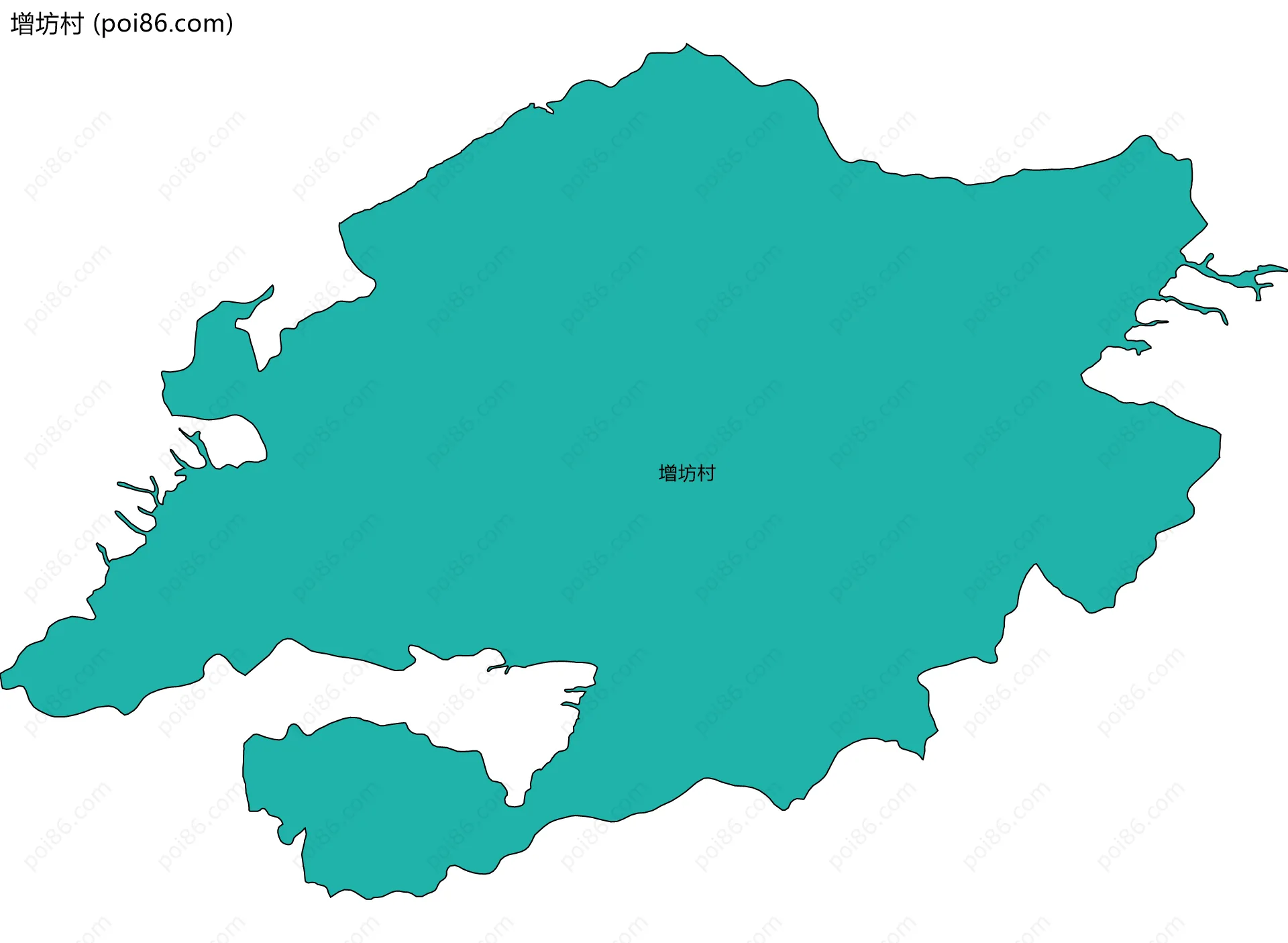 增坊村边界地图